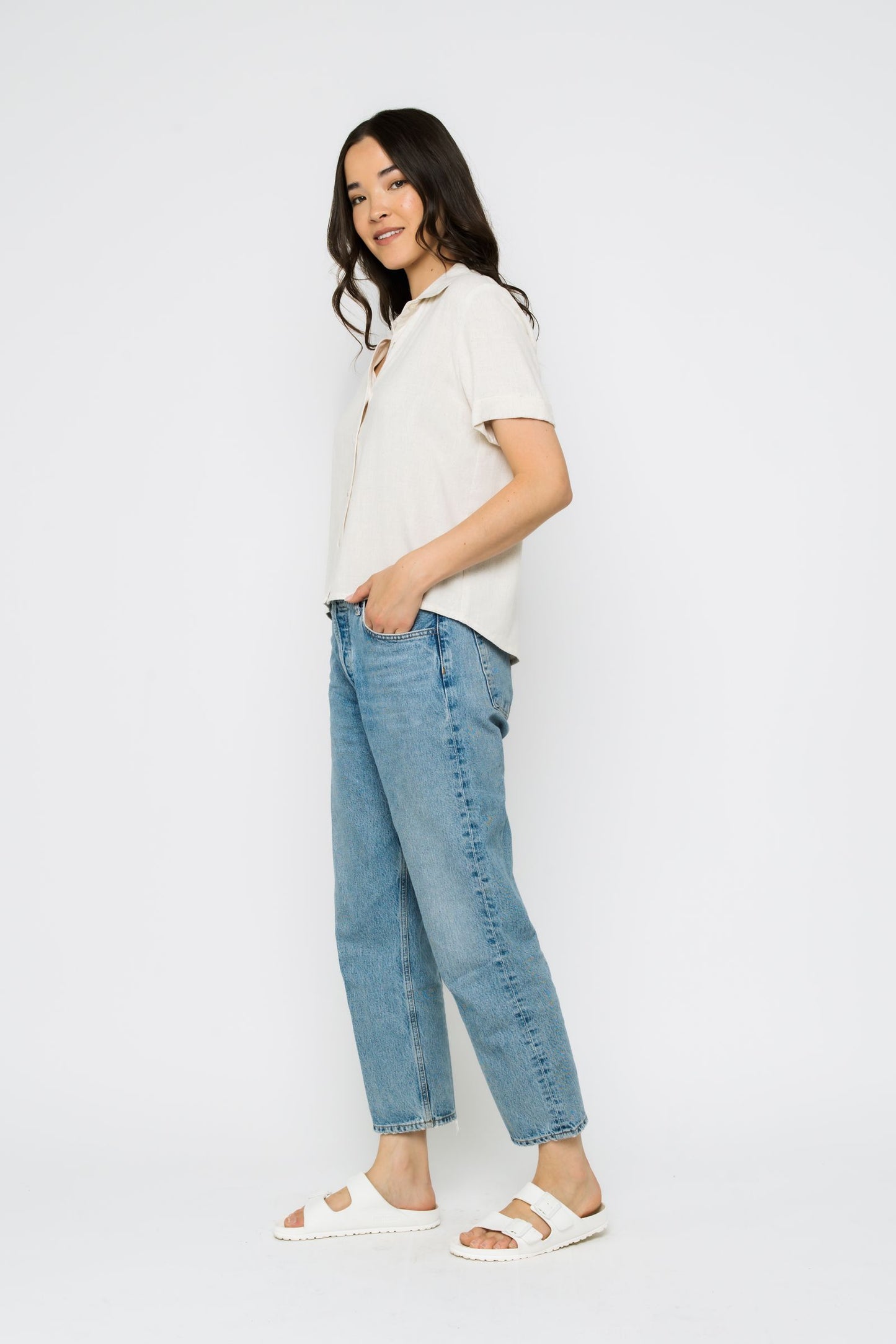 Nina Cuffed Short Sleeve Shirt