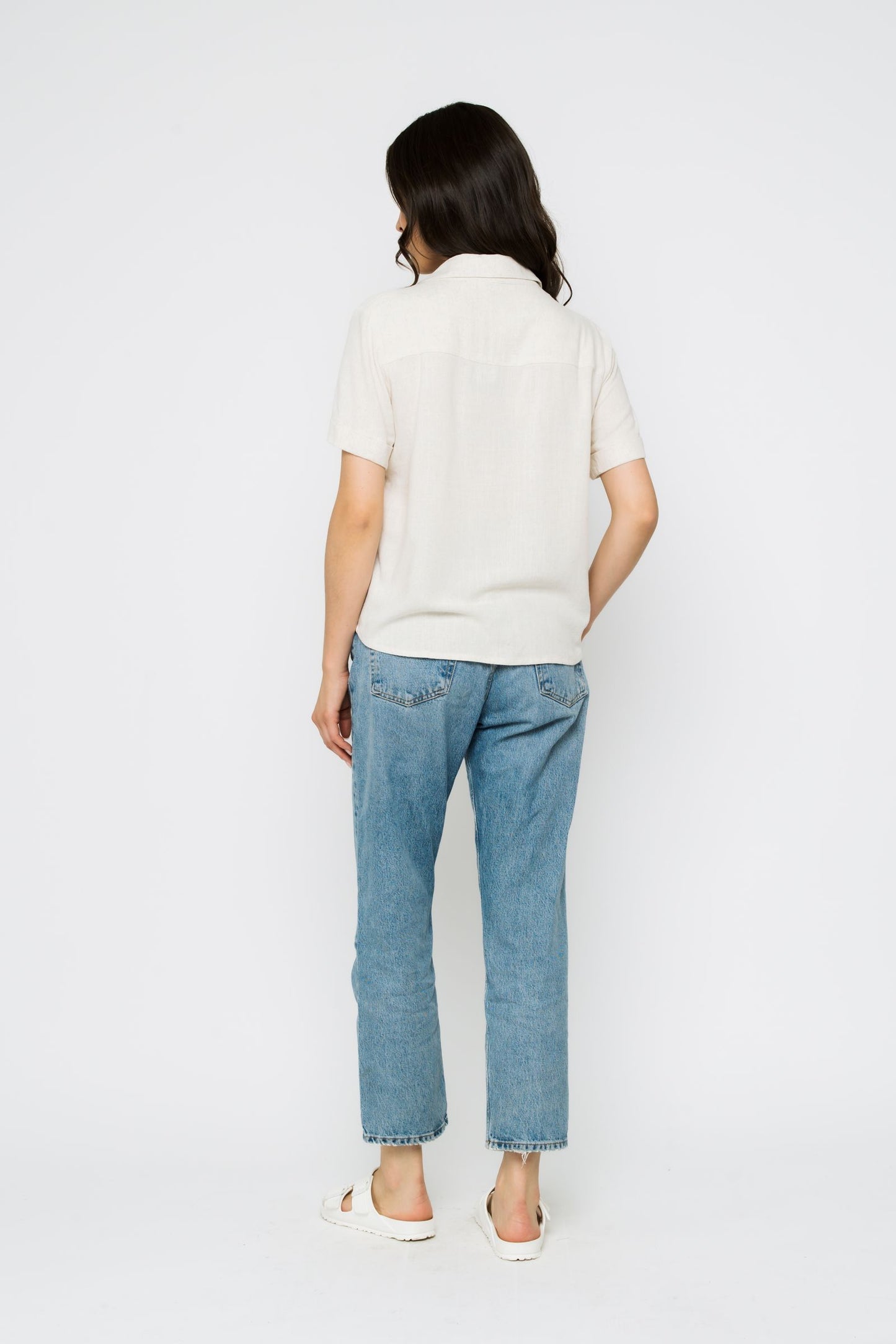 Nina Cuffed Short Sleeve Shirt