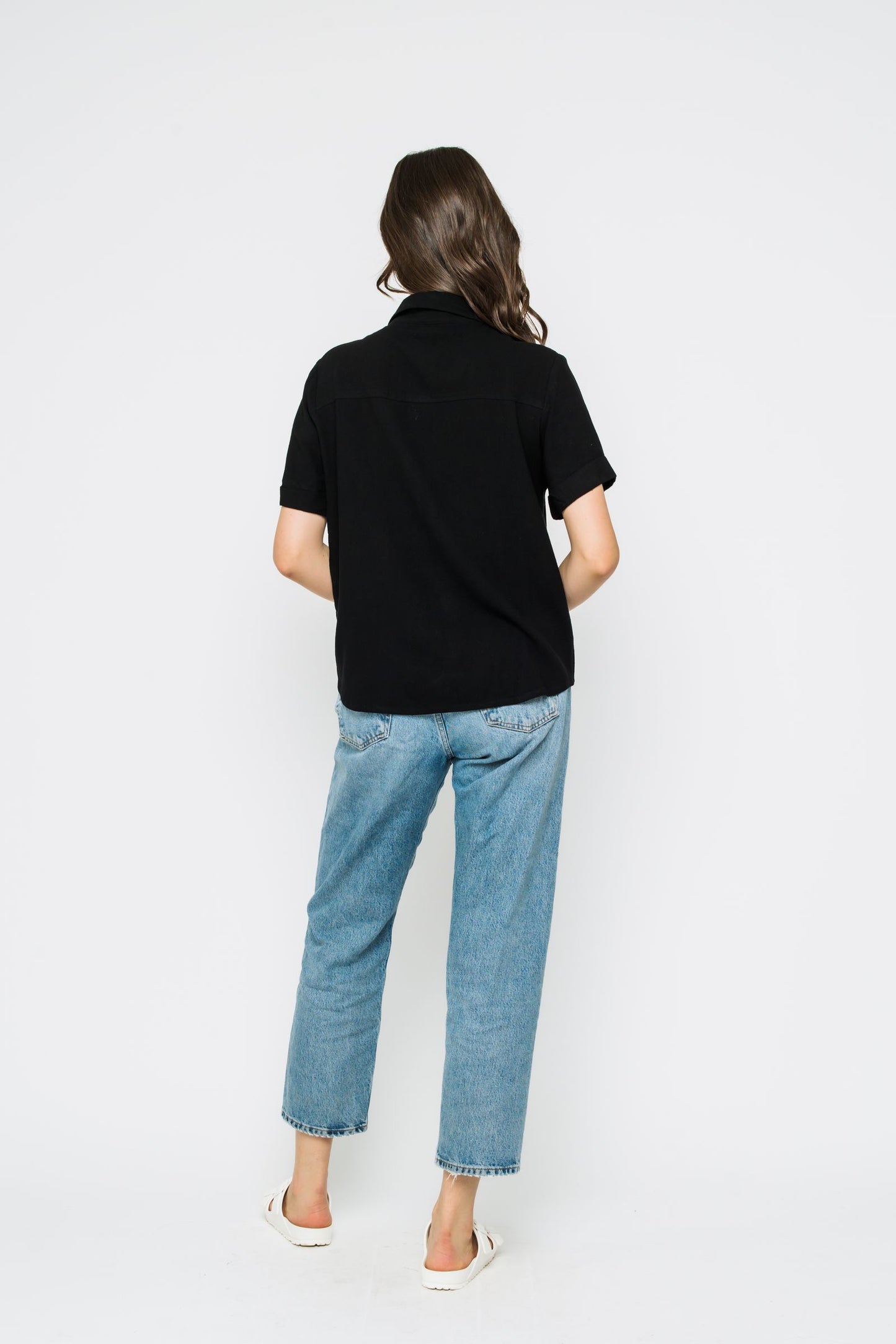 Nina Cuffed Short Sleeve Shirt