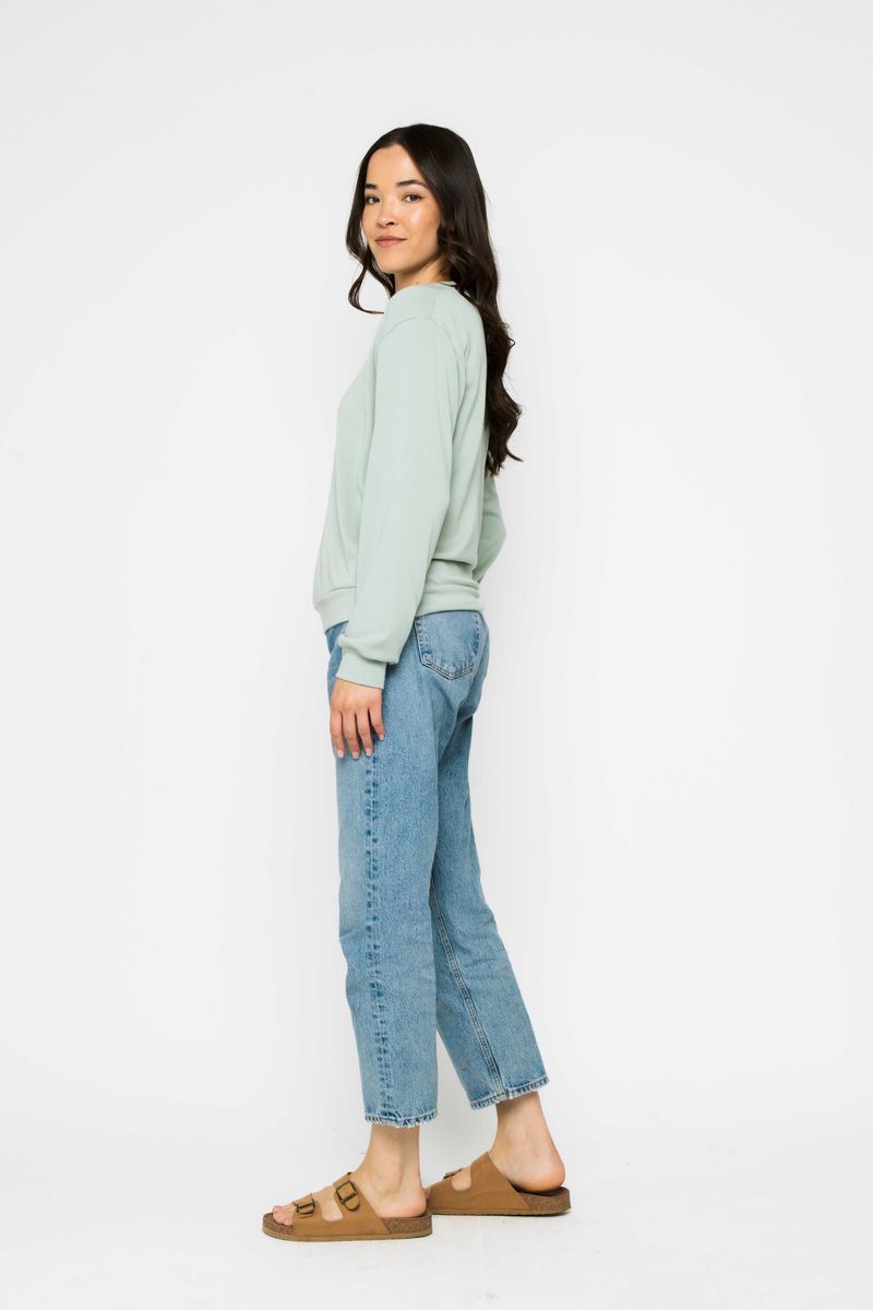 Jenna Luxe Fleece Crew