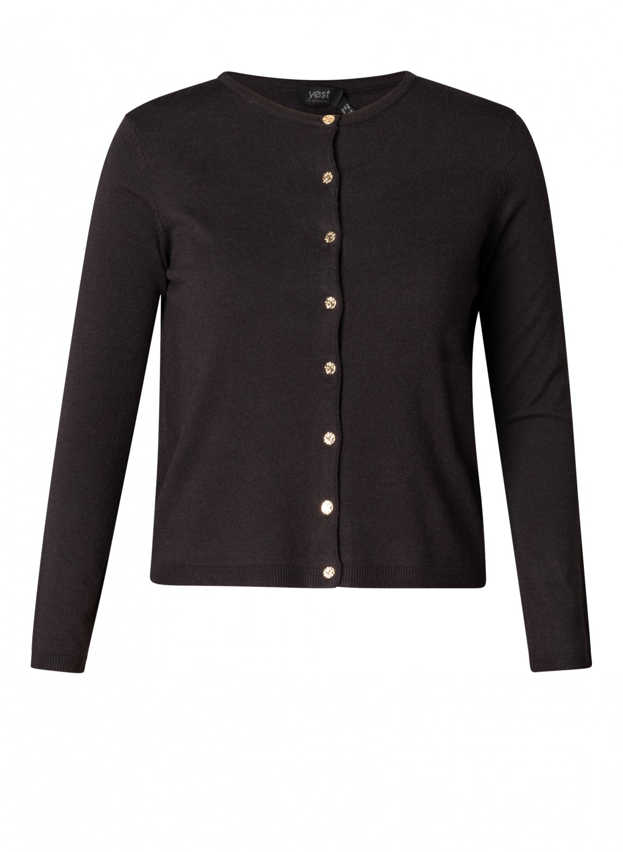 Bobbi Crew Neck Button Up Cardigan