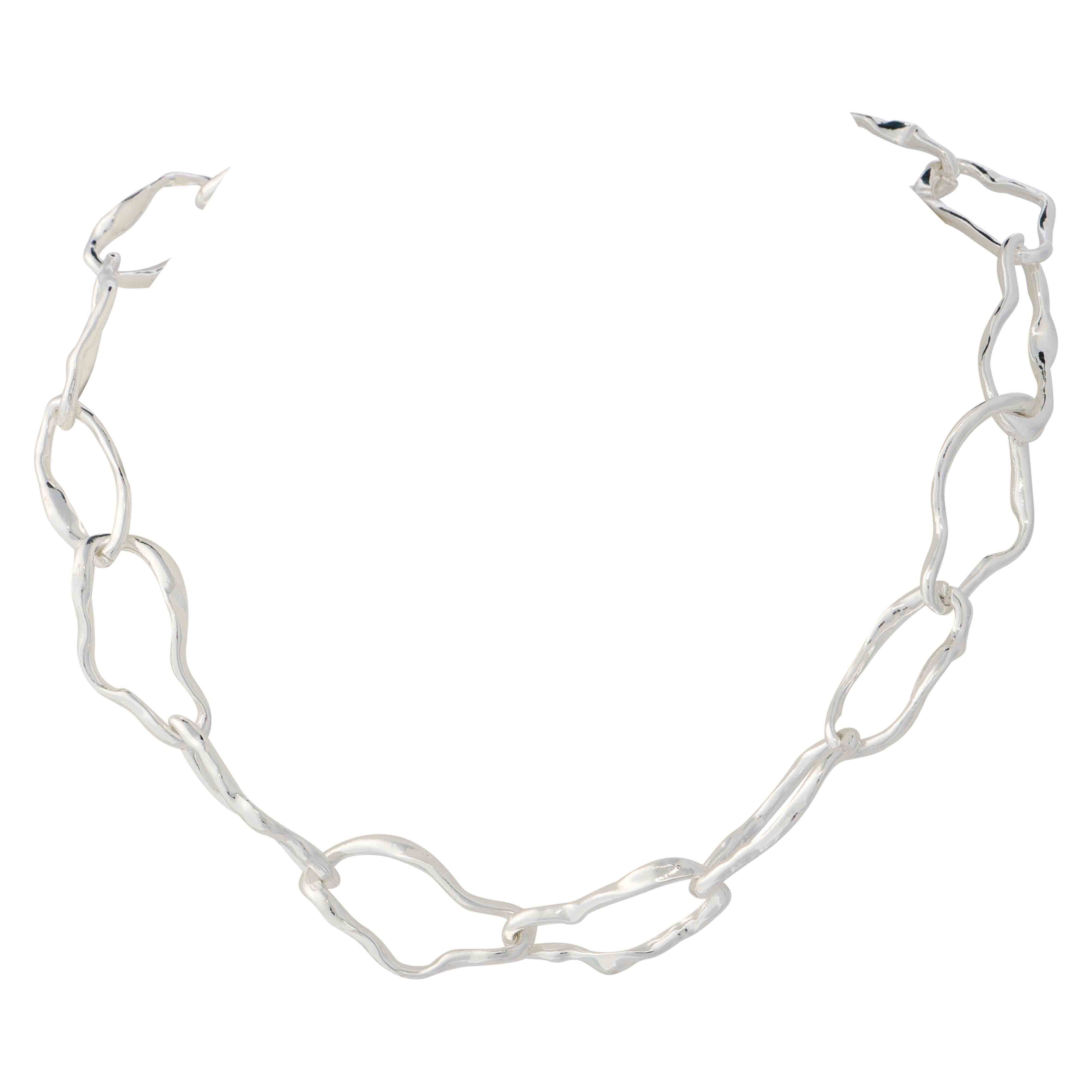 Textured Paper Clip Chain Chunky 47cm+5cm