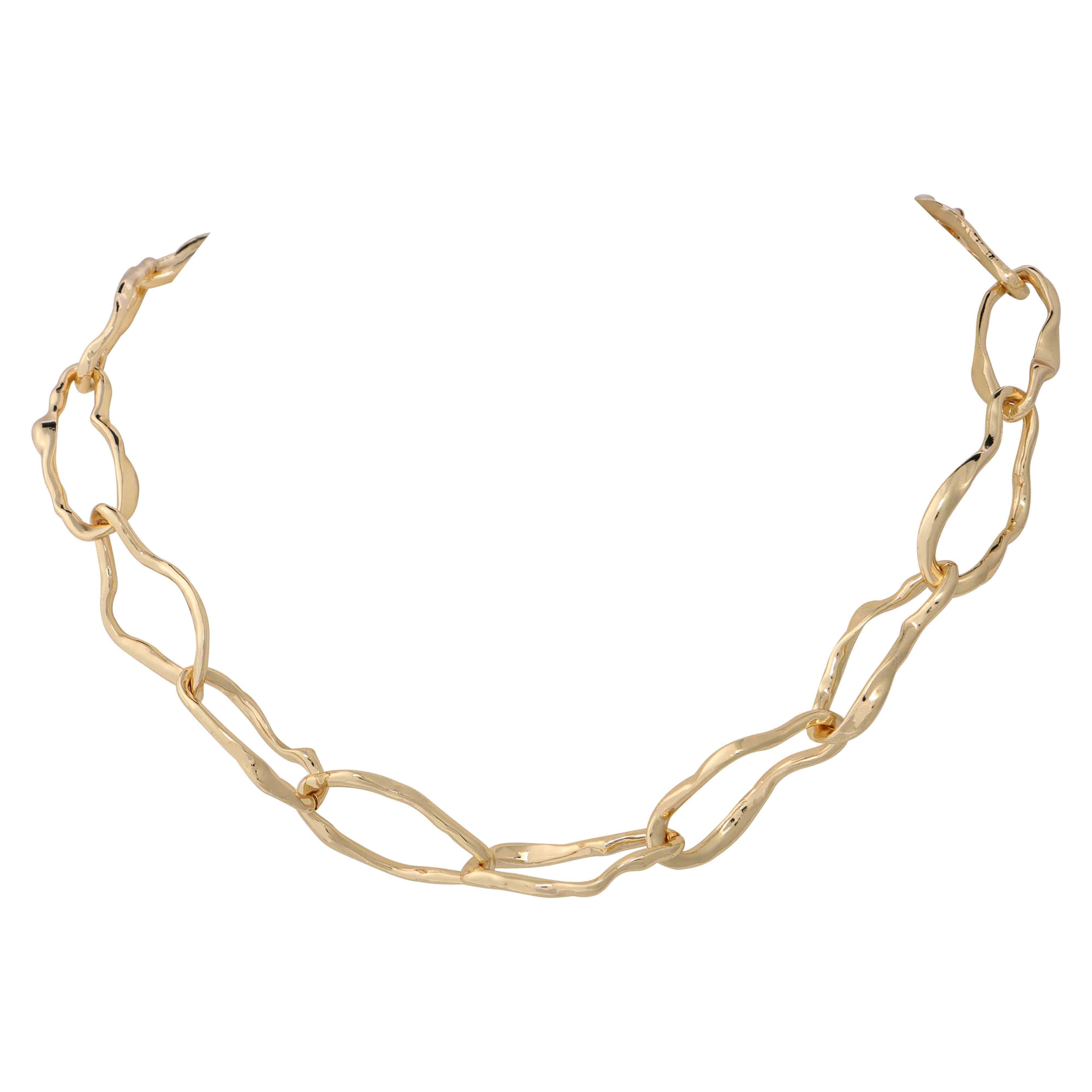 Textured Paper Clip Chain Chunky 47cm+5cm