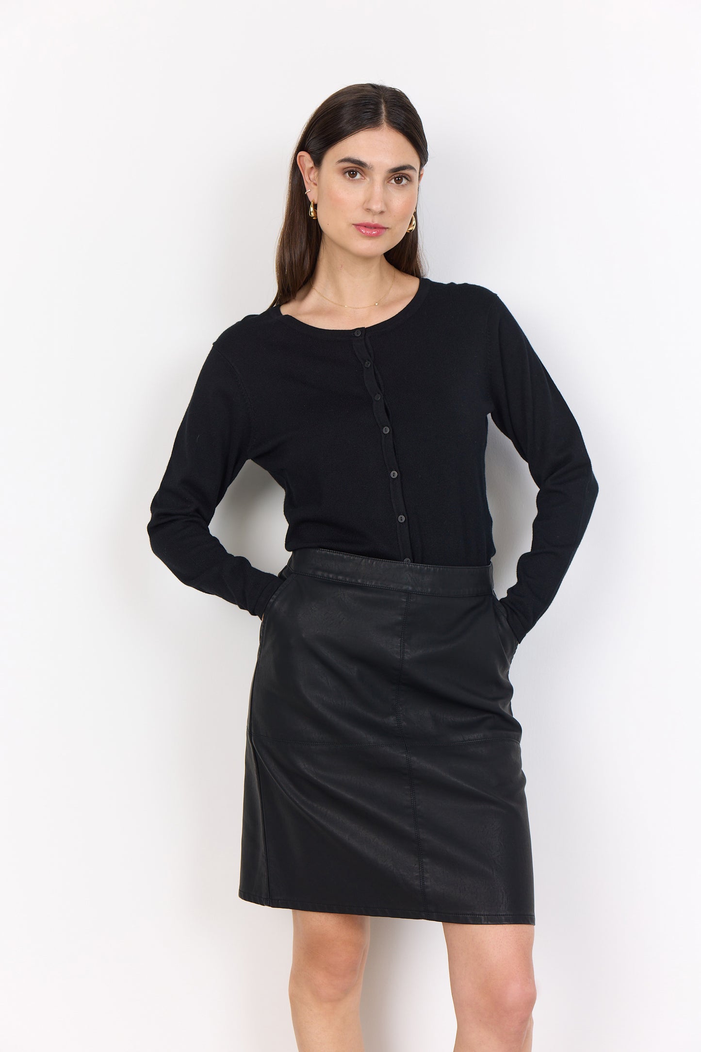 Gunilla Faux Leather Mini Skirt