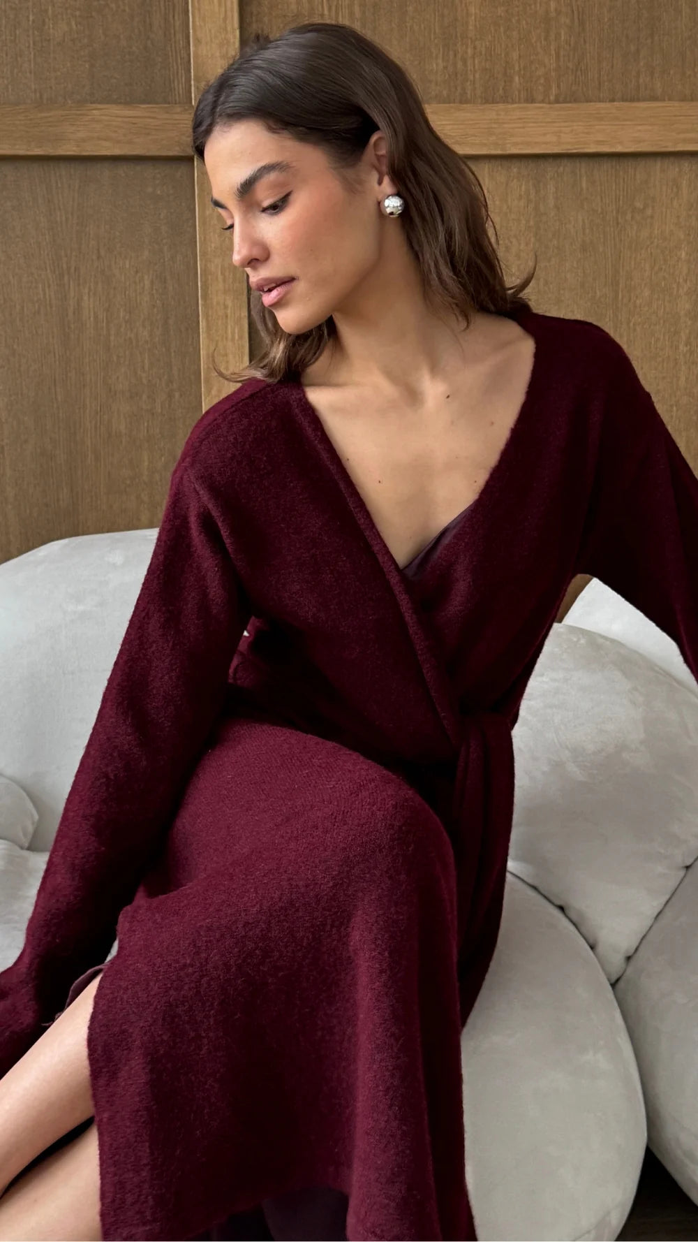 Keira Knit Wrap Dress