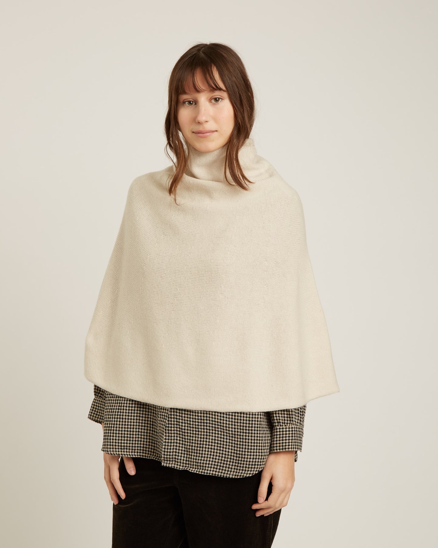 Carla Wool & Cashmere Poncho