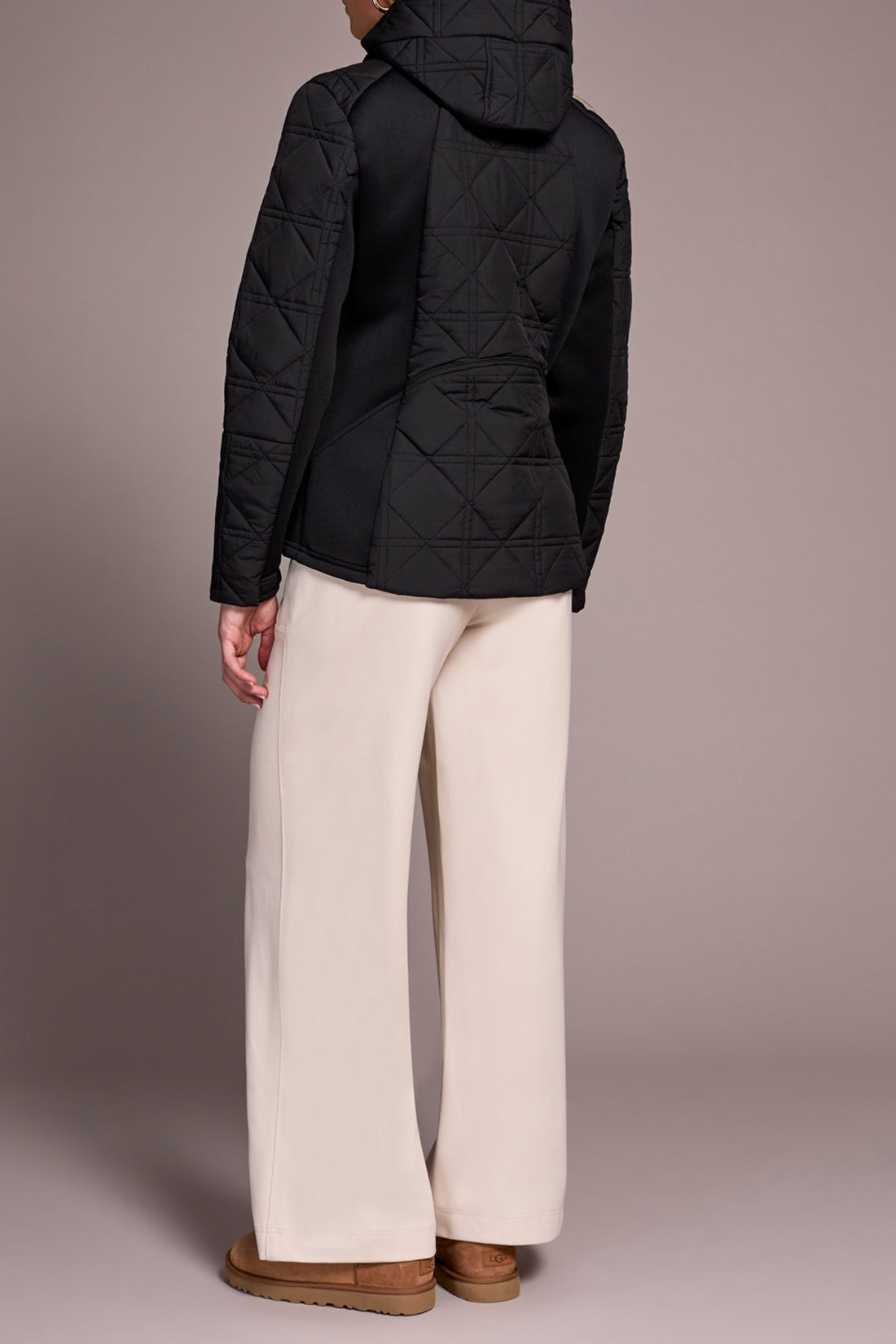 Long Sleeve Zip Front Puffer Jacket with Removable Hood