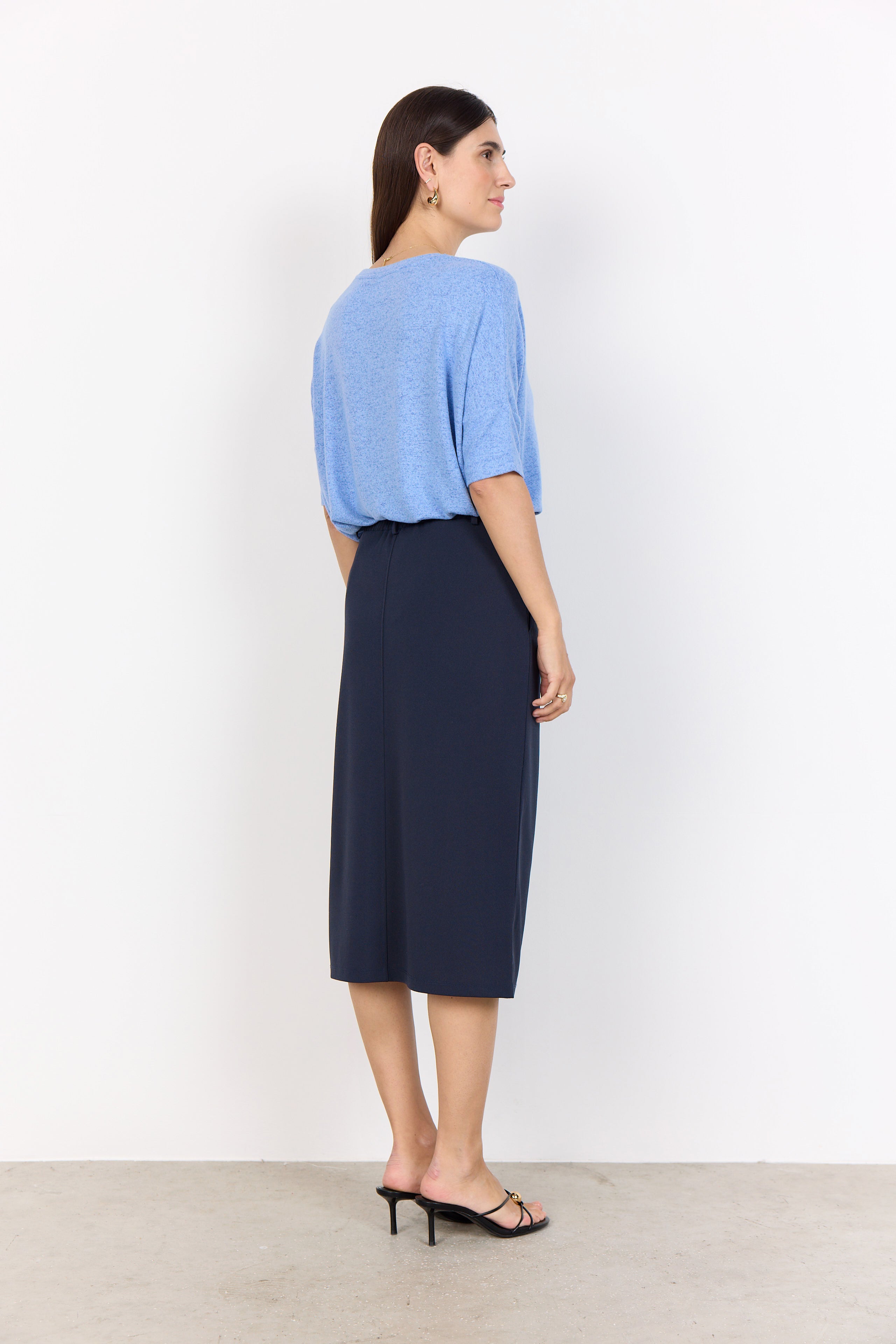 Biara 3/4 Sleeve Round Neck Shirt