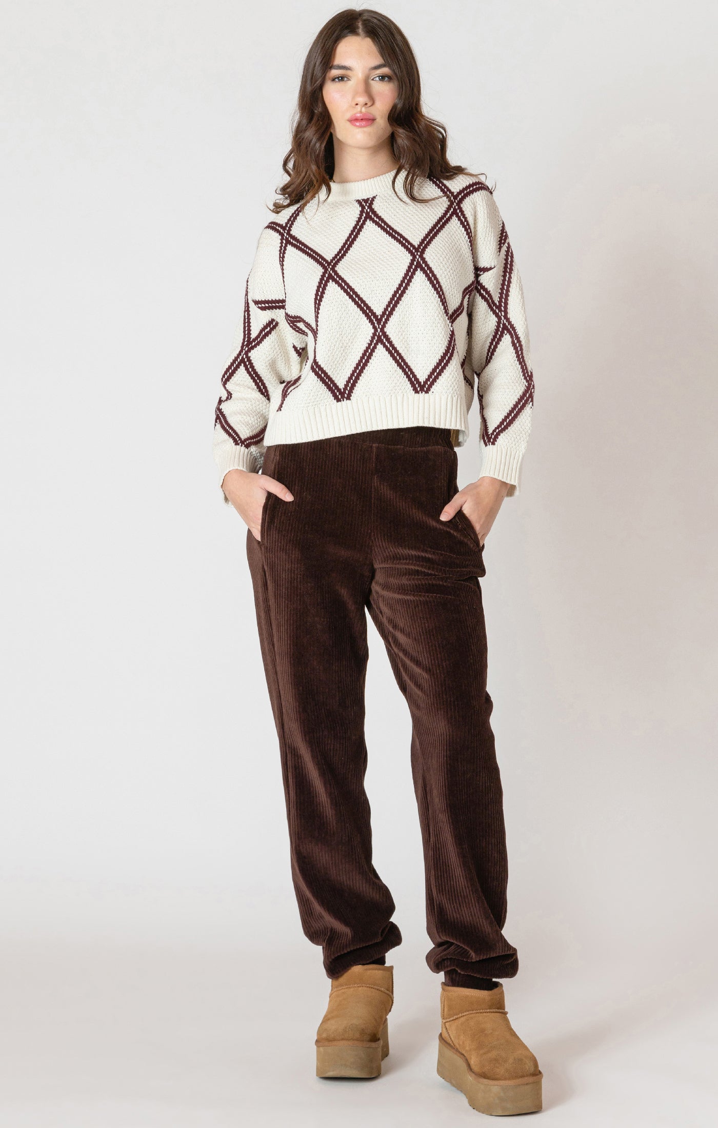 Diamond Check Sweater