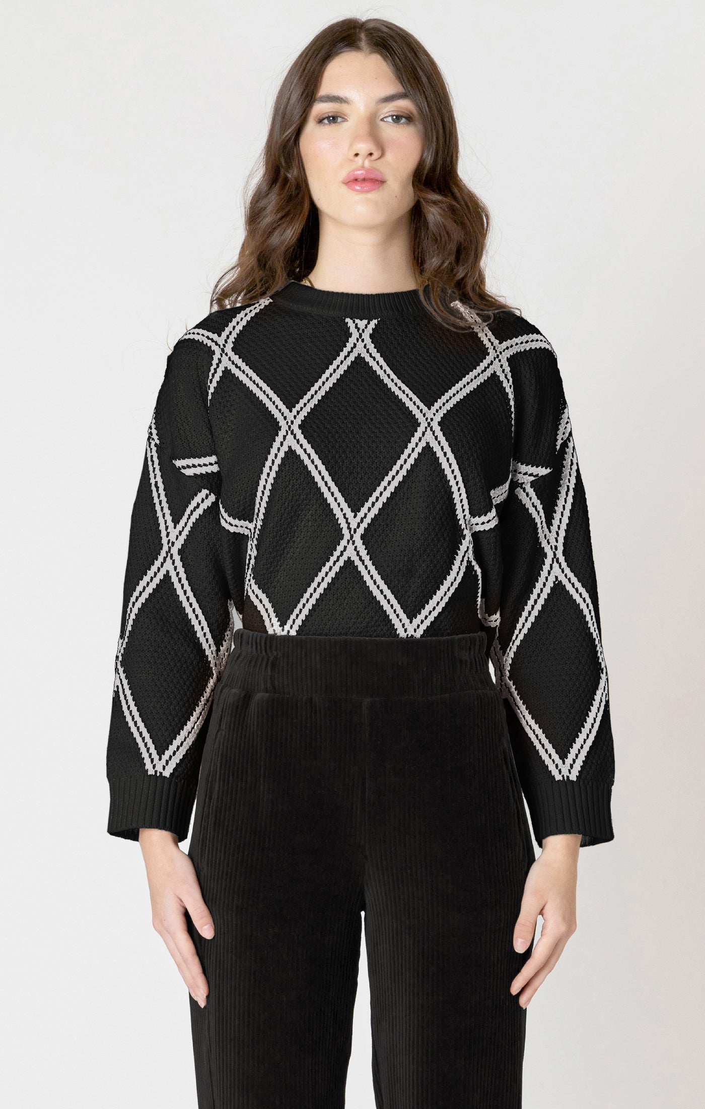 Diamond Check Sweater