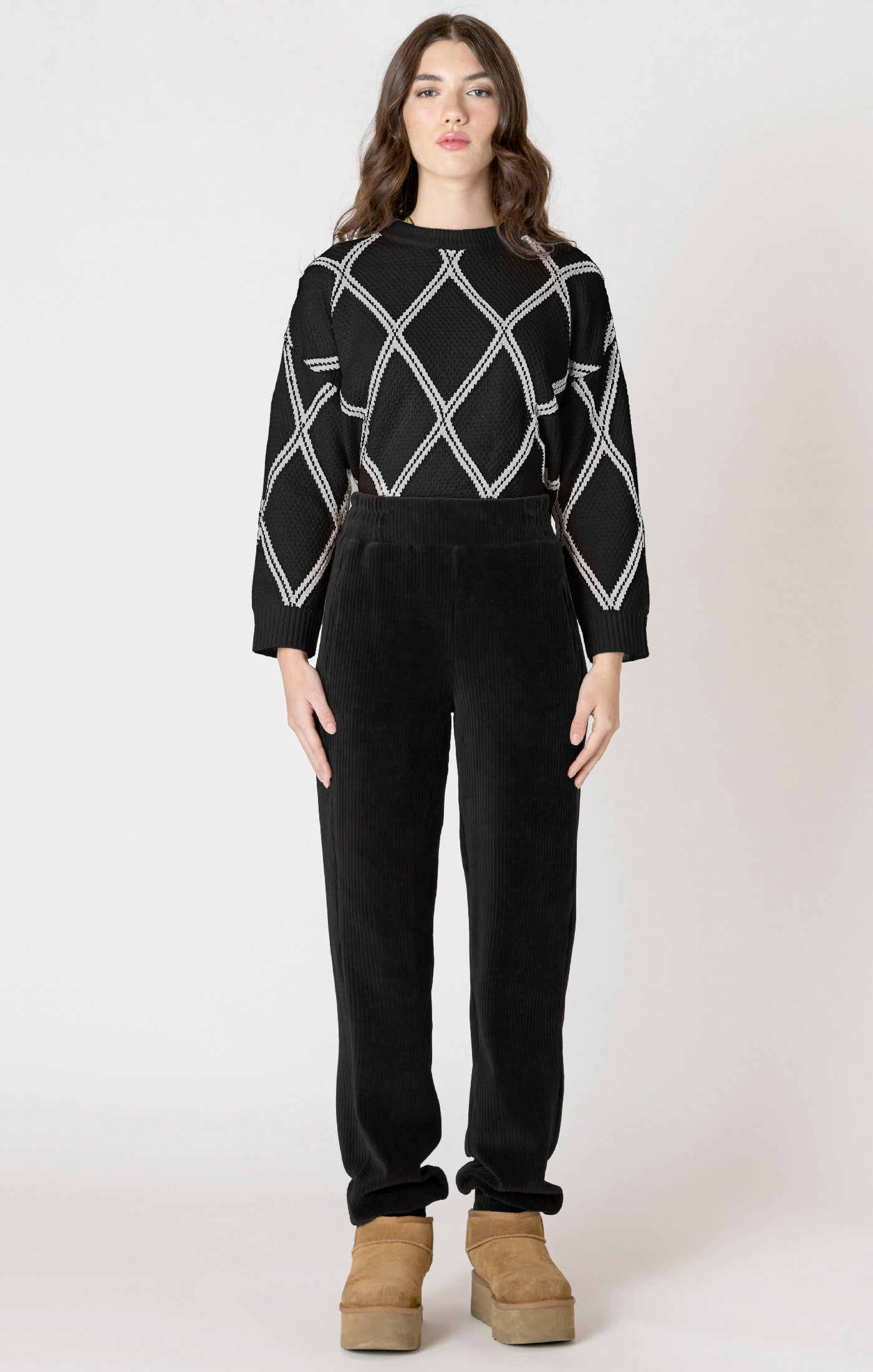 Diamond Check Sweater