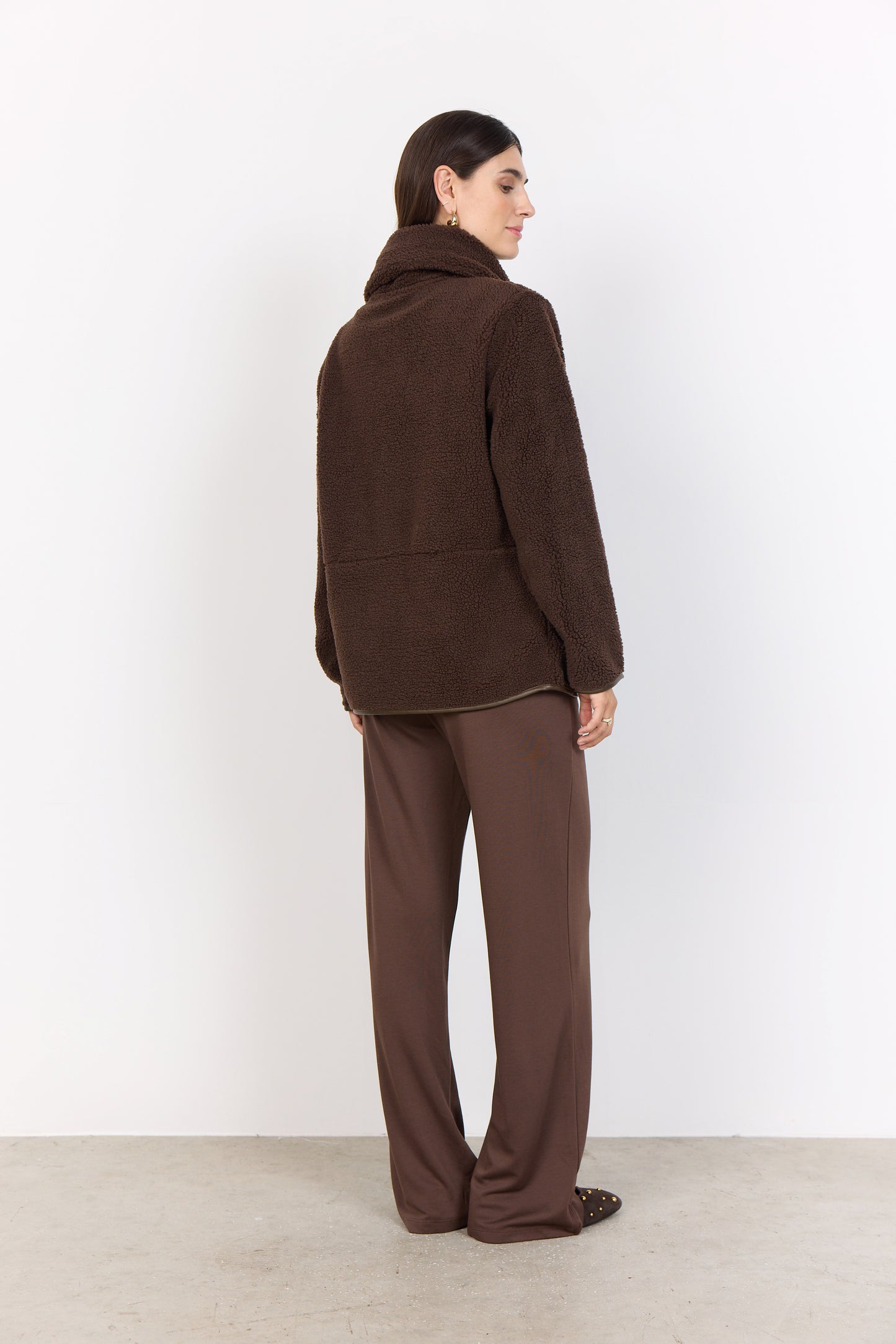 Onyx Zip Up Teddy Jacket