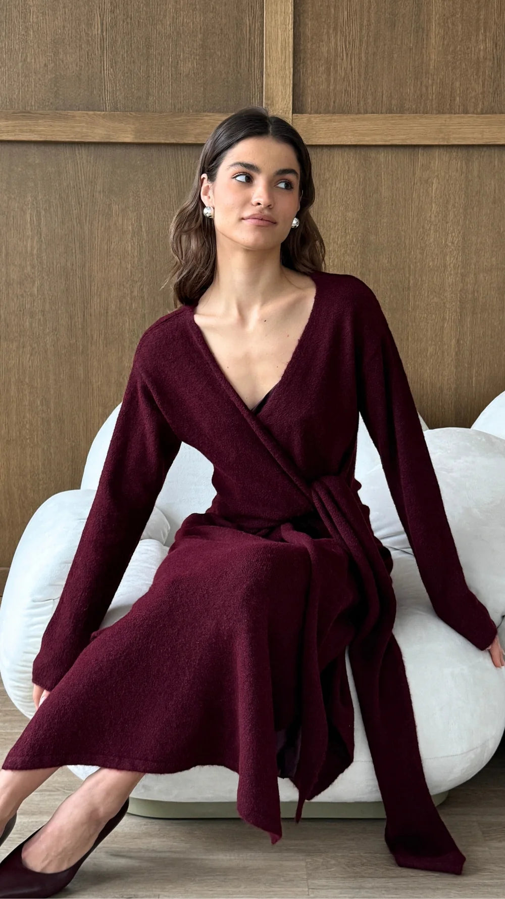 Keira Knit Wrap Dress