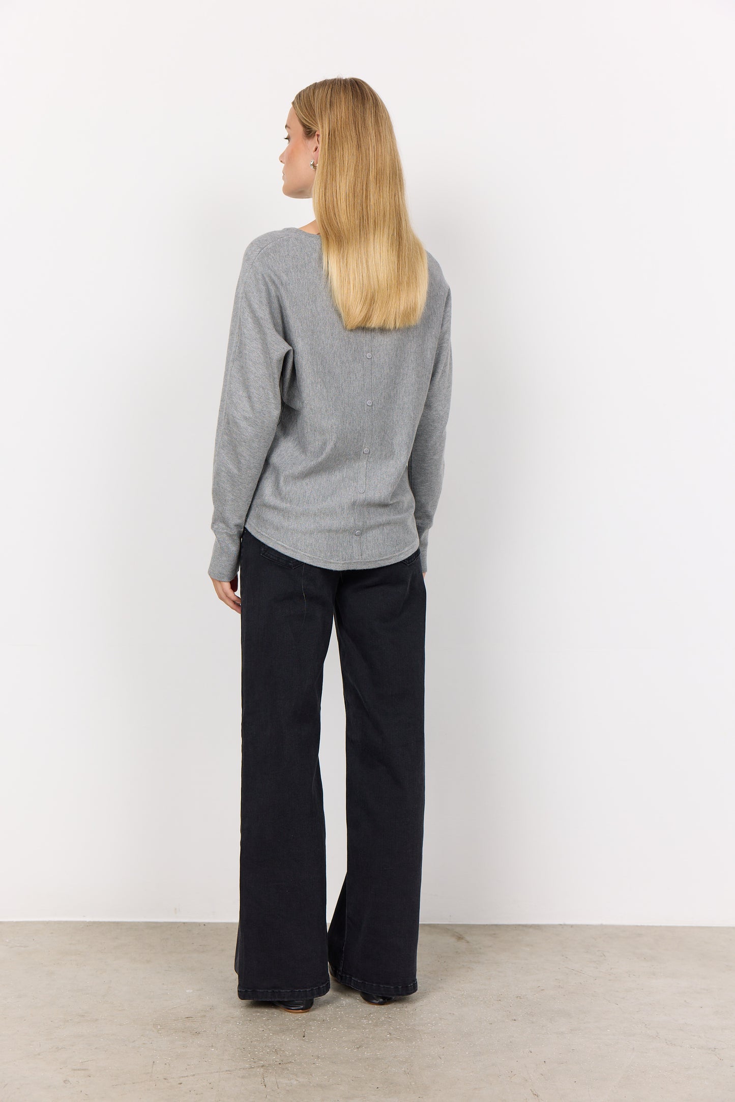 Dollie Back Button Detail Sweater