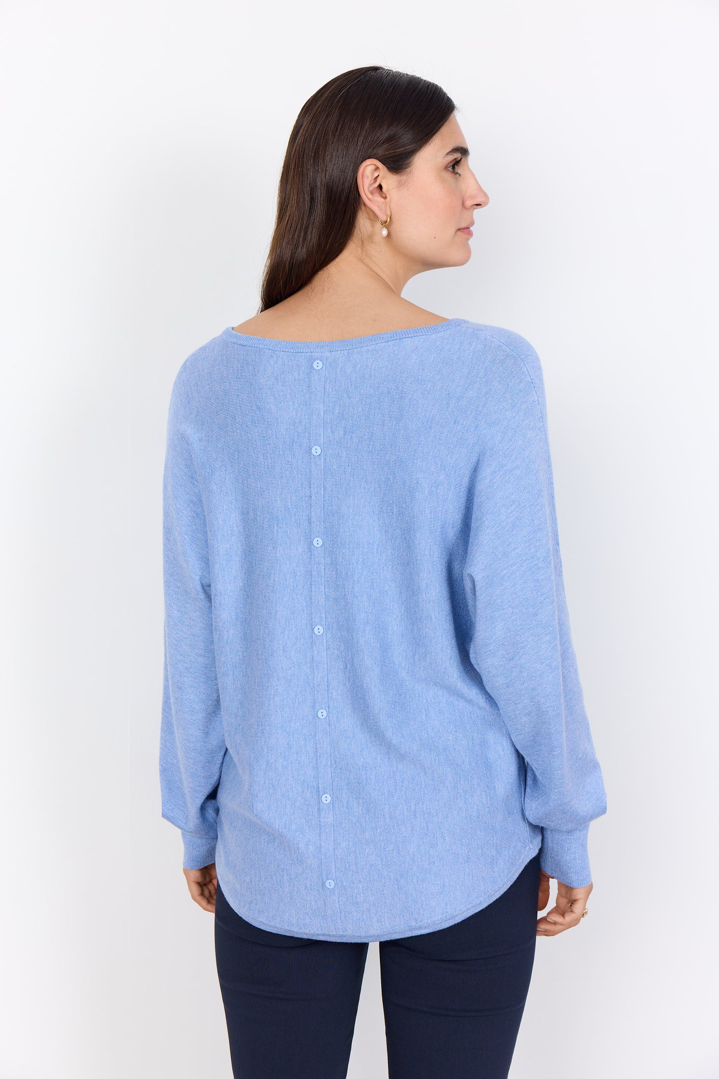 Dollie Back Button Detail Sweater