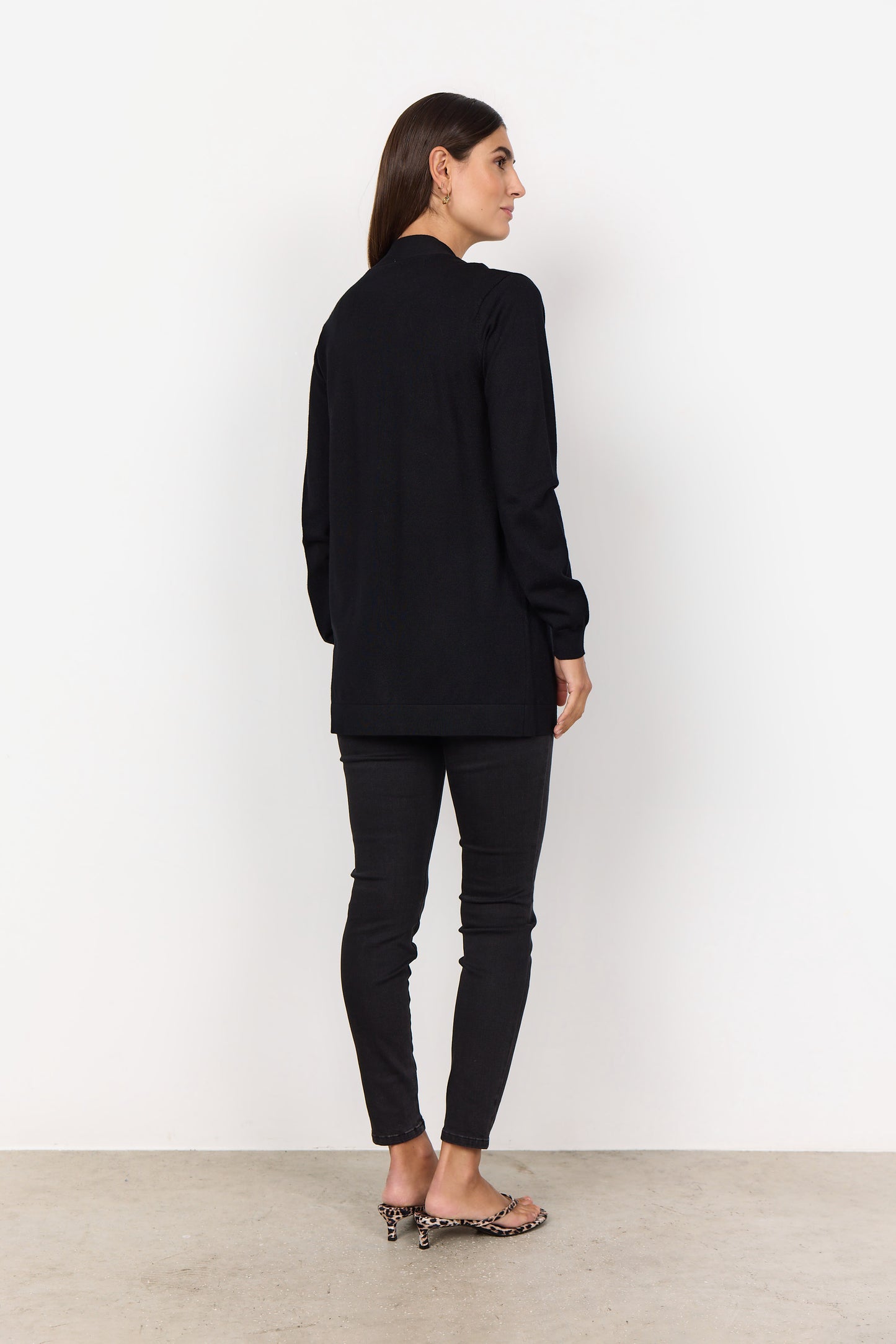 Dollie Open Front Mid Length Cardigan