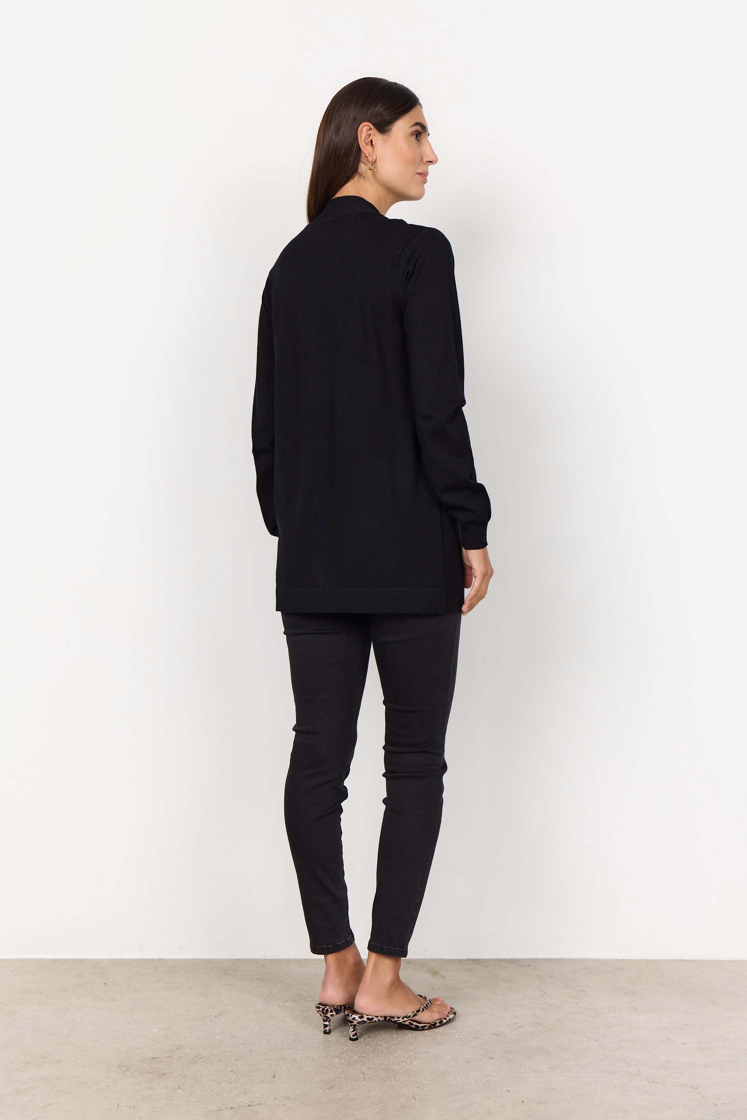 Dollie Open Front Mid Length Cardigan