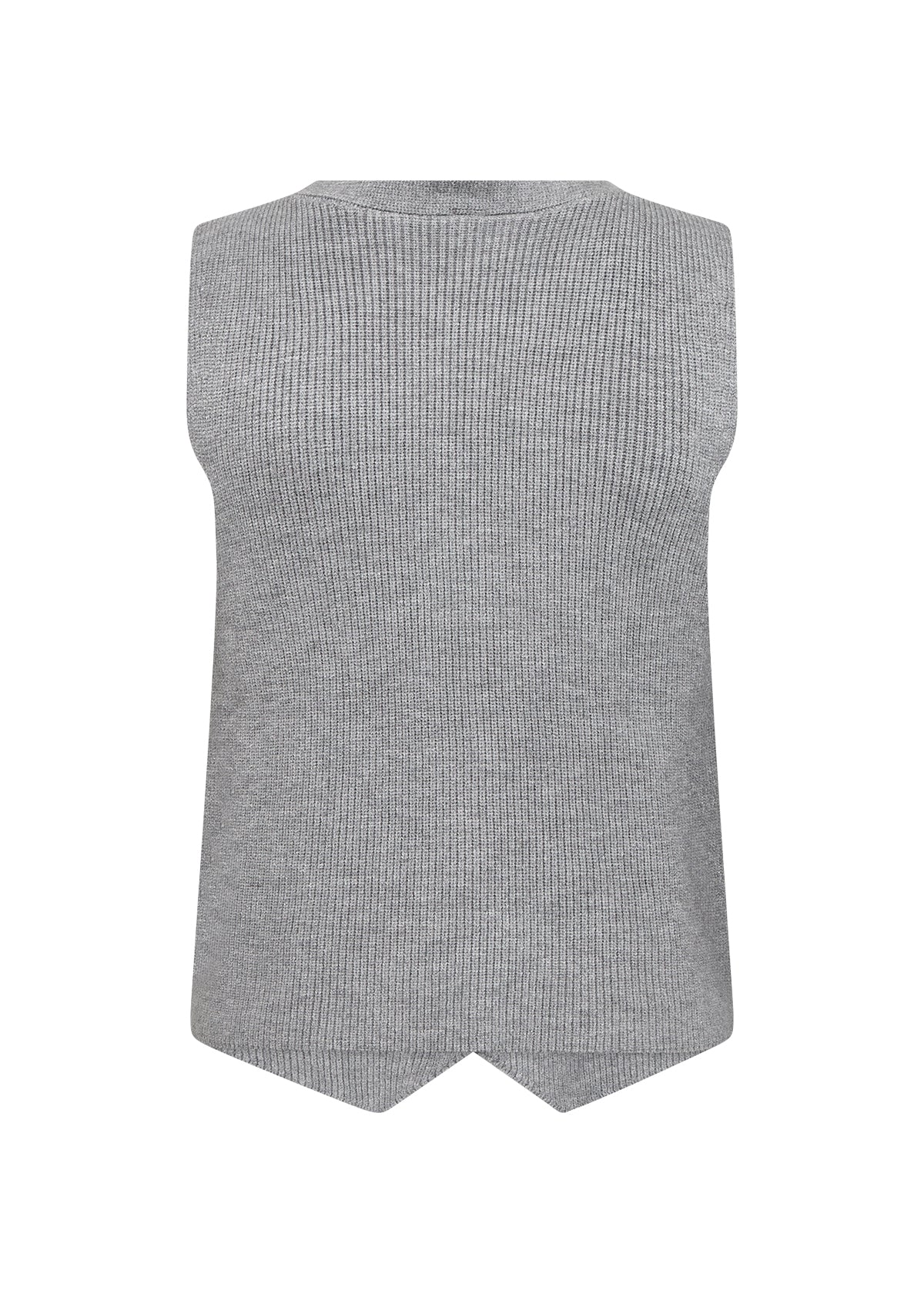 Kanita Ribbed Button Up Knit Vest