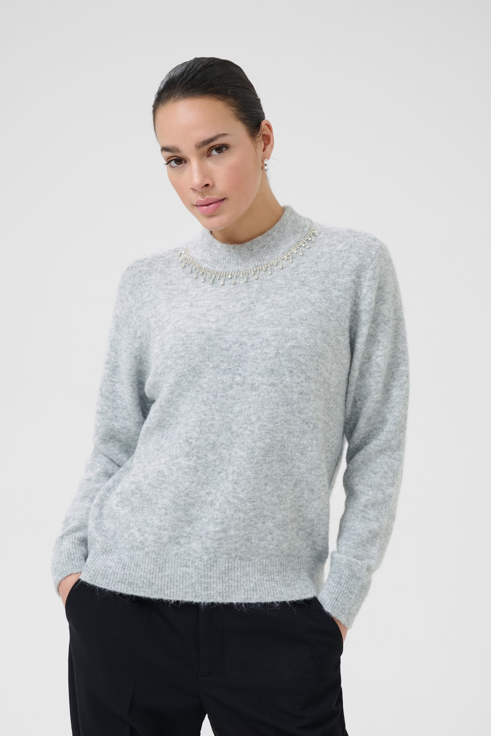 Roxy Gemstone Collar Pullover