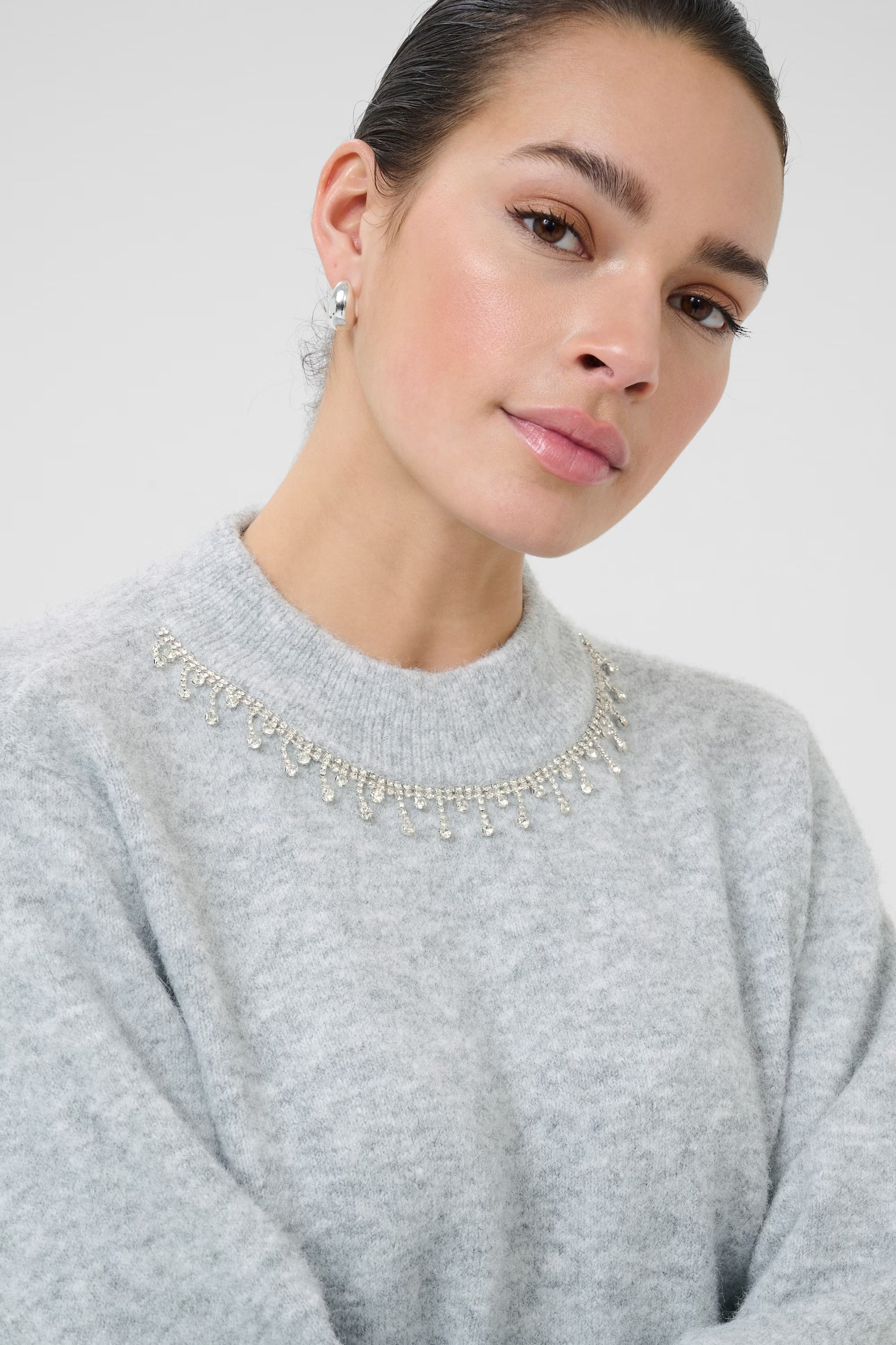 Roxy Gemstone Collar Pullover