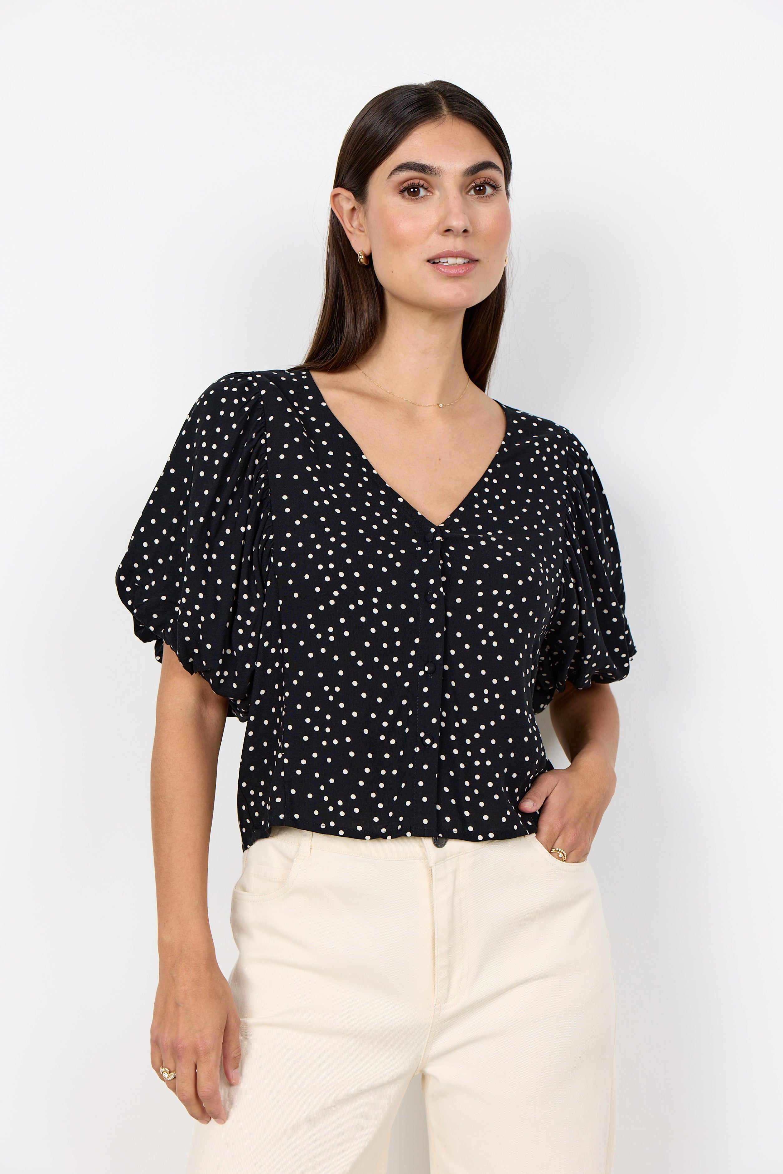 Gilda Puff Sleeve Blouse – The Paisley Boutique
