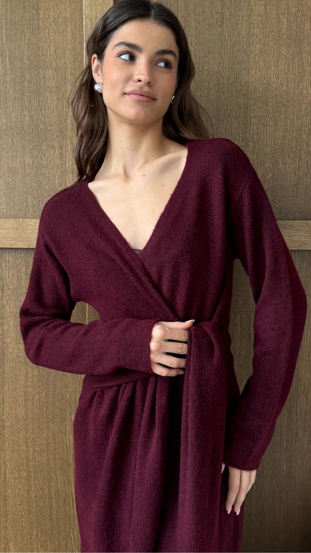 Keira Knit Wrap Dress