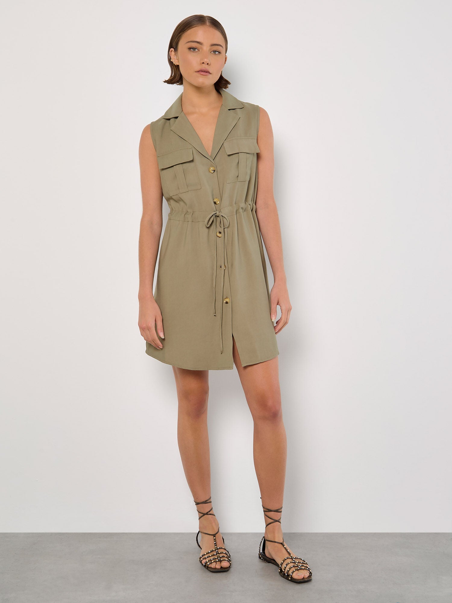Utility Shirt Mini Dress
