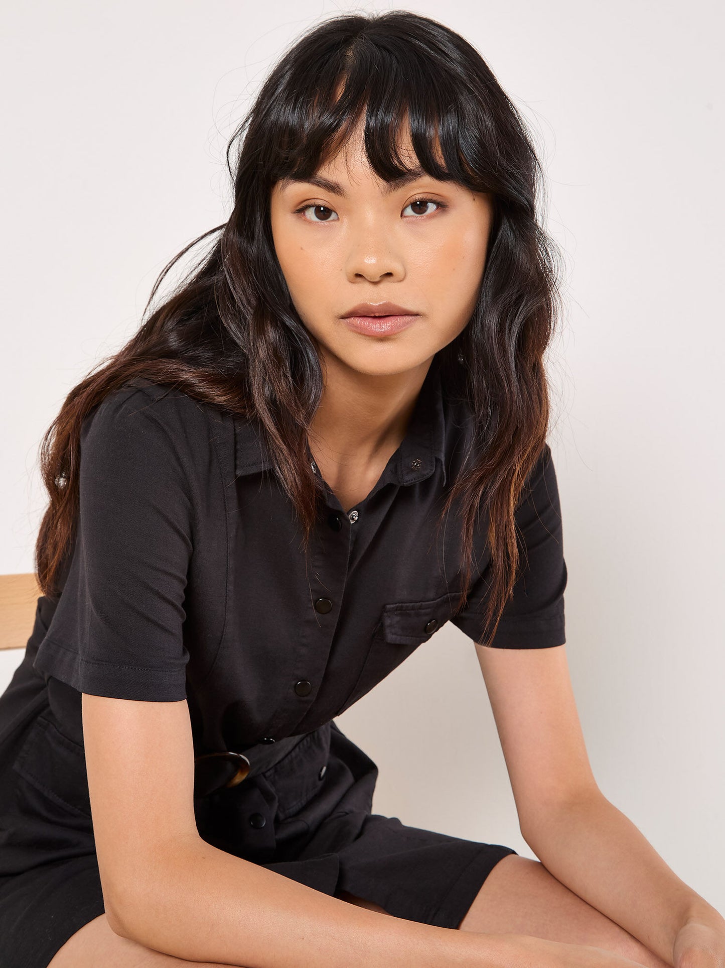 Utility Cargo Belted Mini Dress