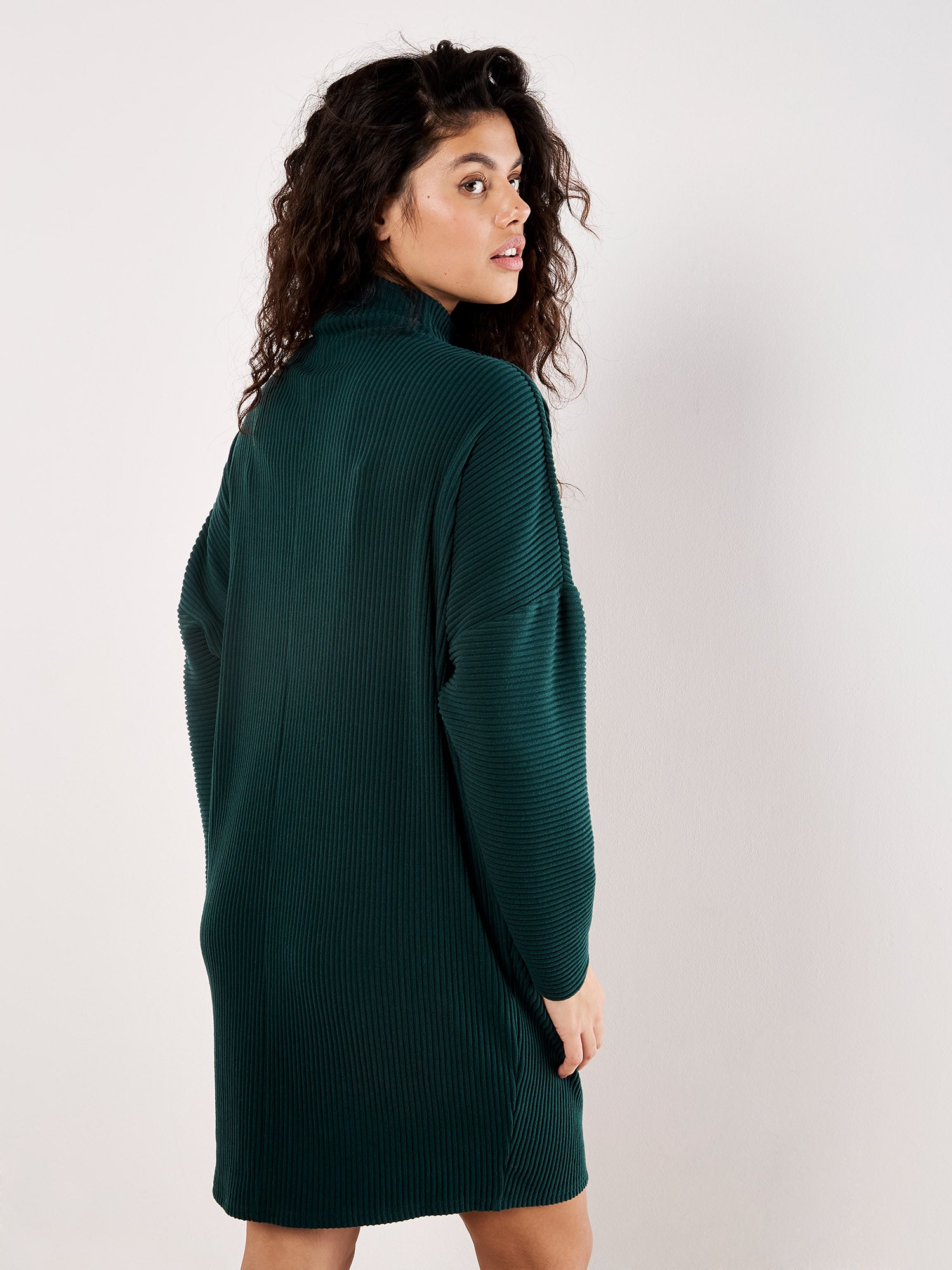 Thick Rib Cocoon Sweater Dress