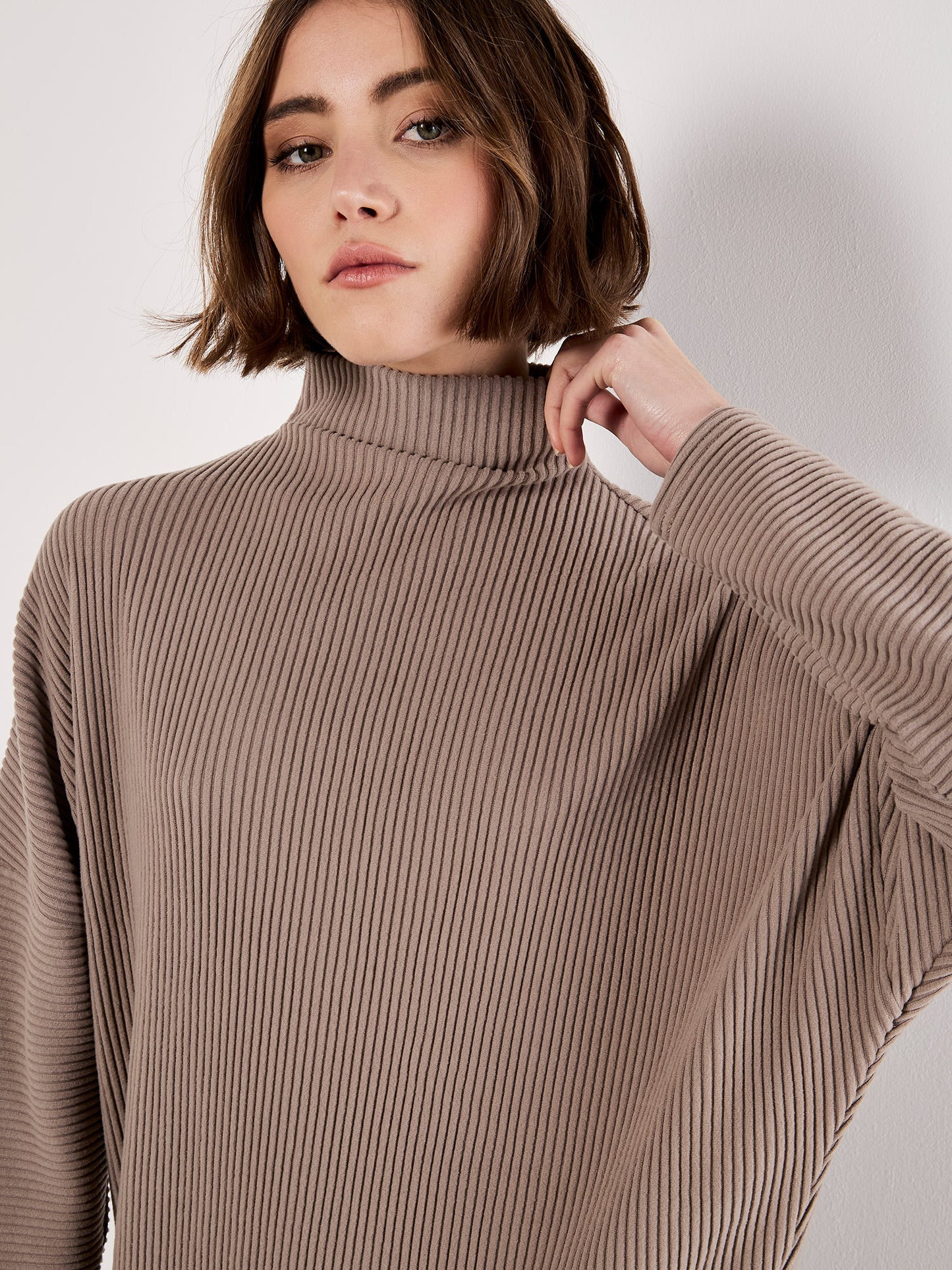 Thick Rib Cocoon Sweater Dress