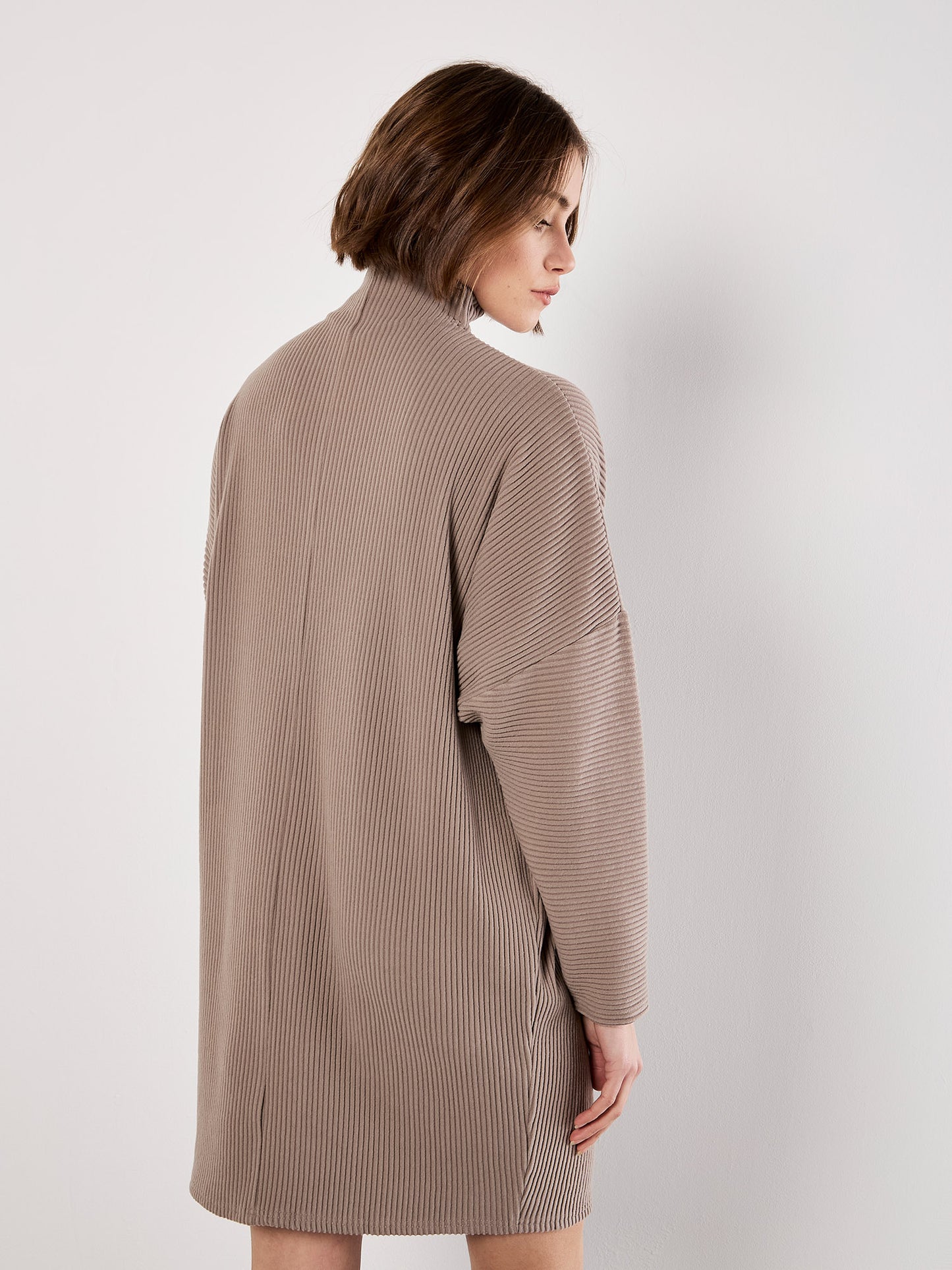 Thick Rib Cocoon Sweater Dress