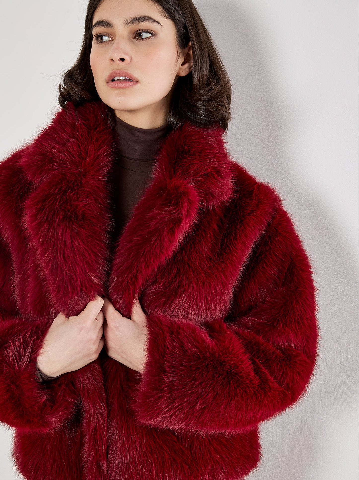 Fur Collar Short Coat