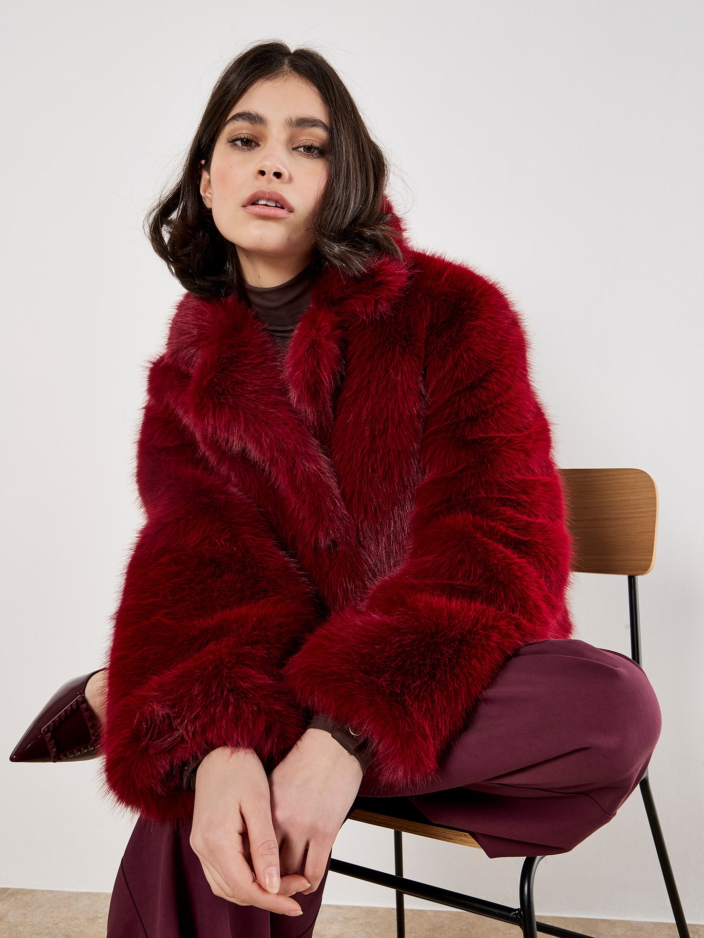 Fur Collar Short Coat