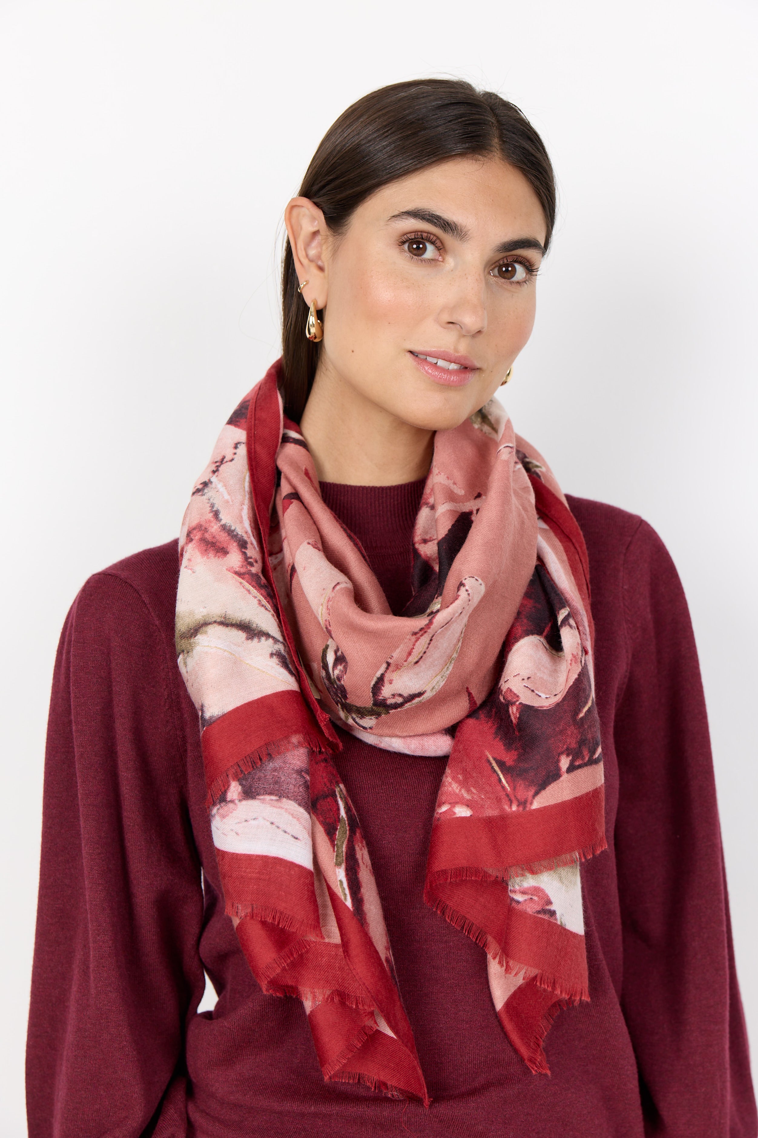 Vamellon Watercolour Print Scarf