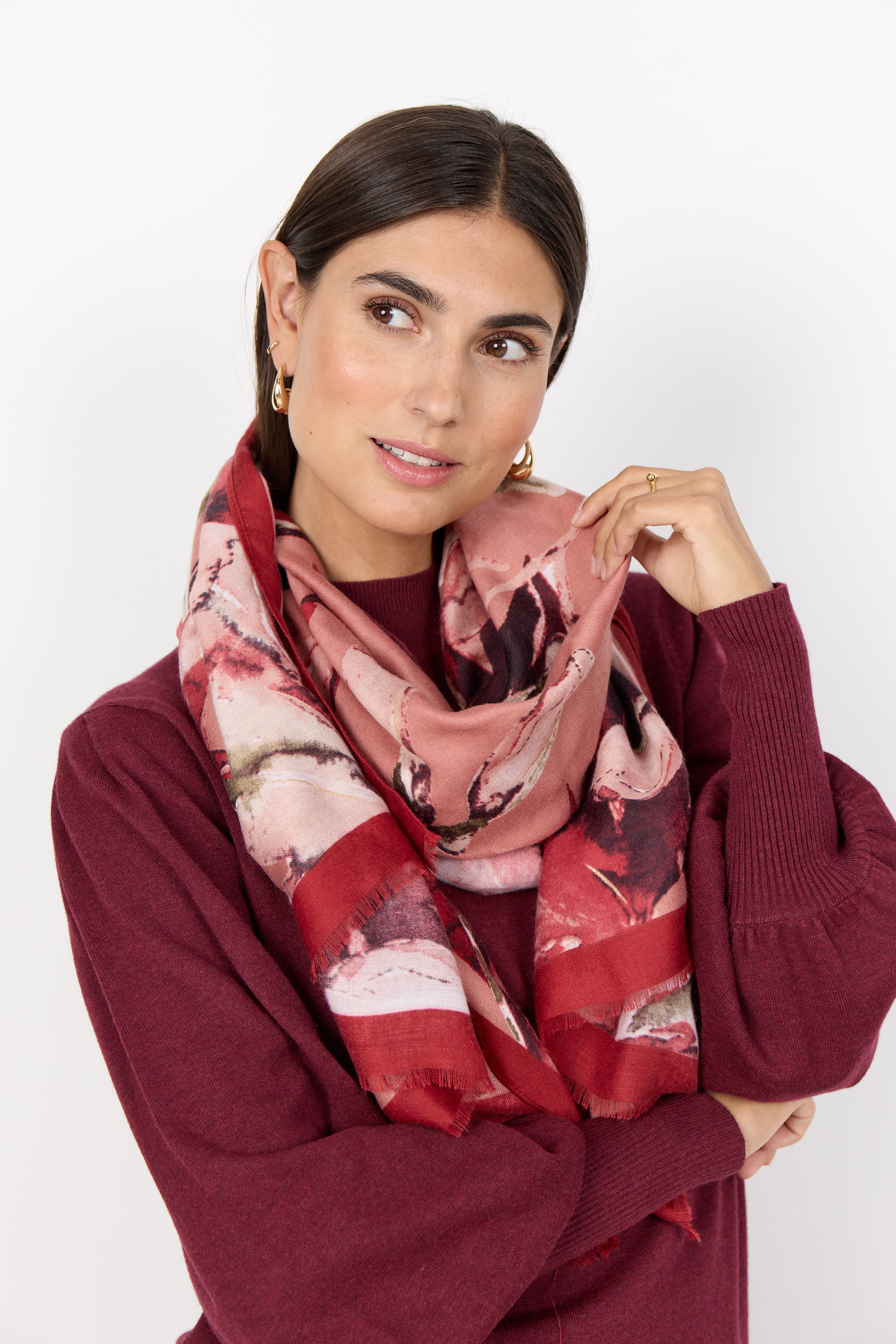 Vamellon Watercolour Print Scarf