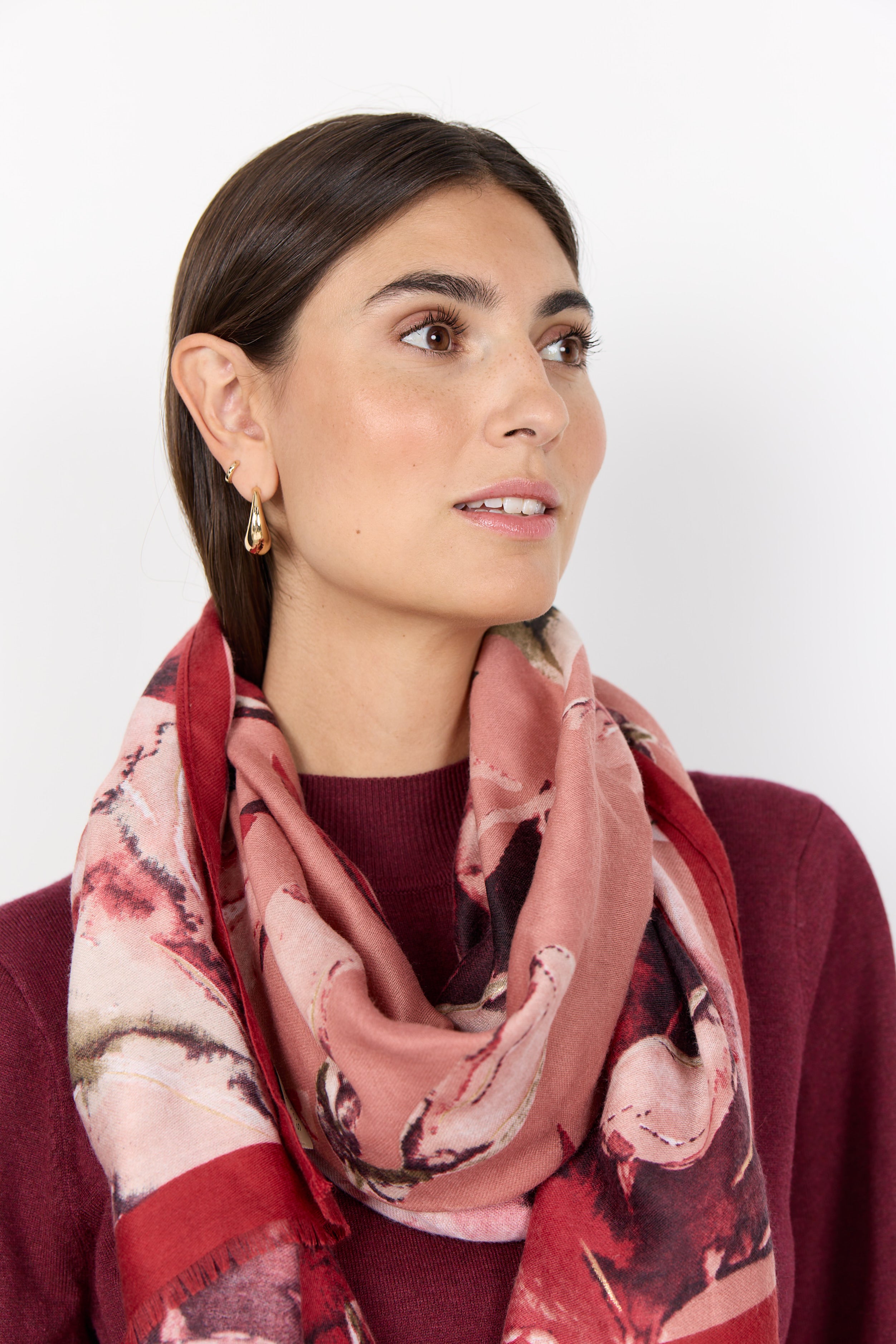 Vamellon Watercolour Print Scarf