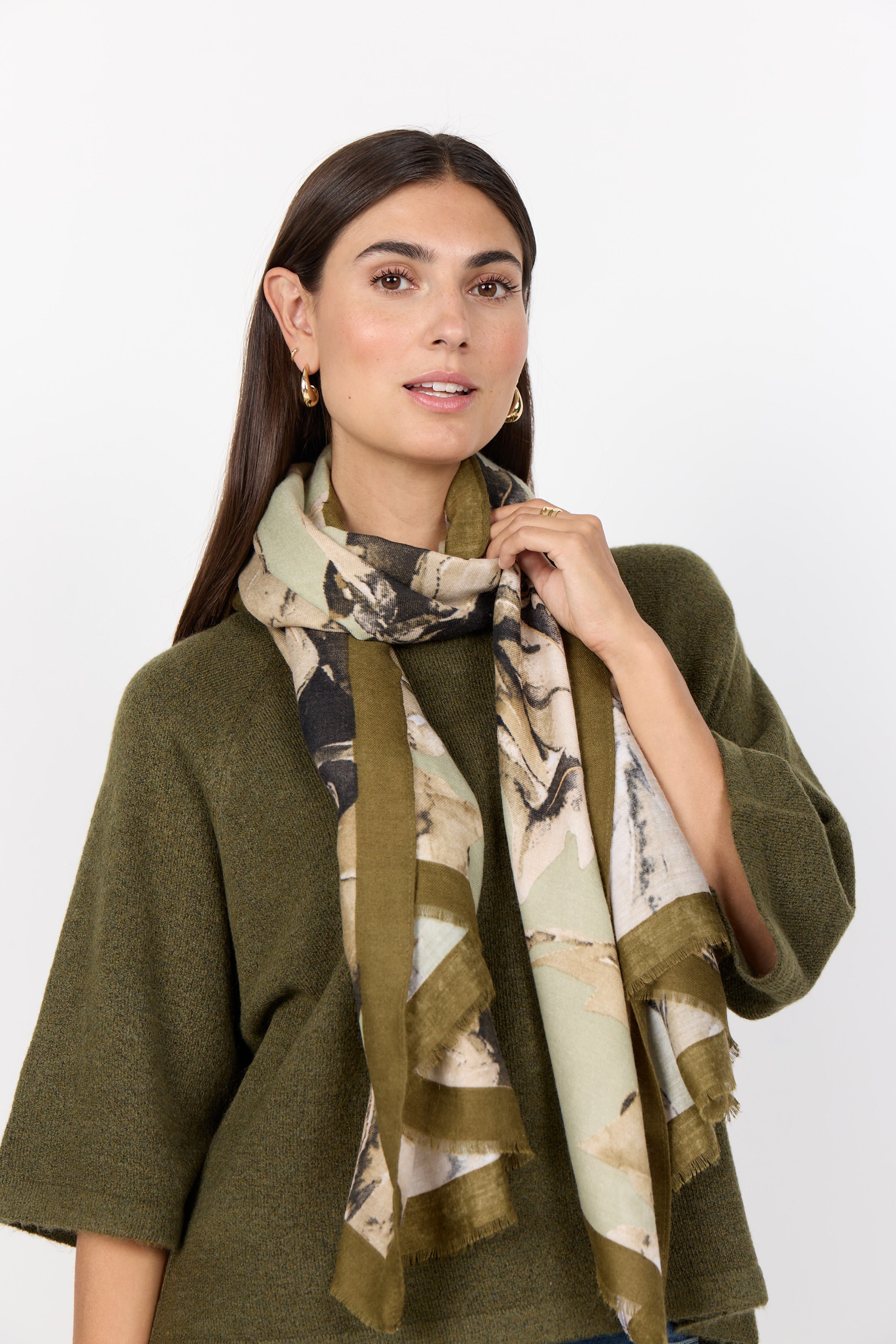 Vamellon Watercolour Print Scarf
