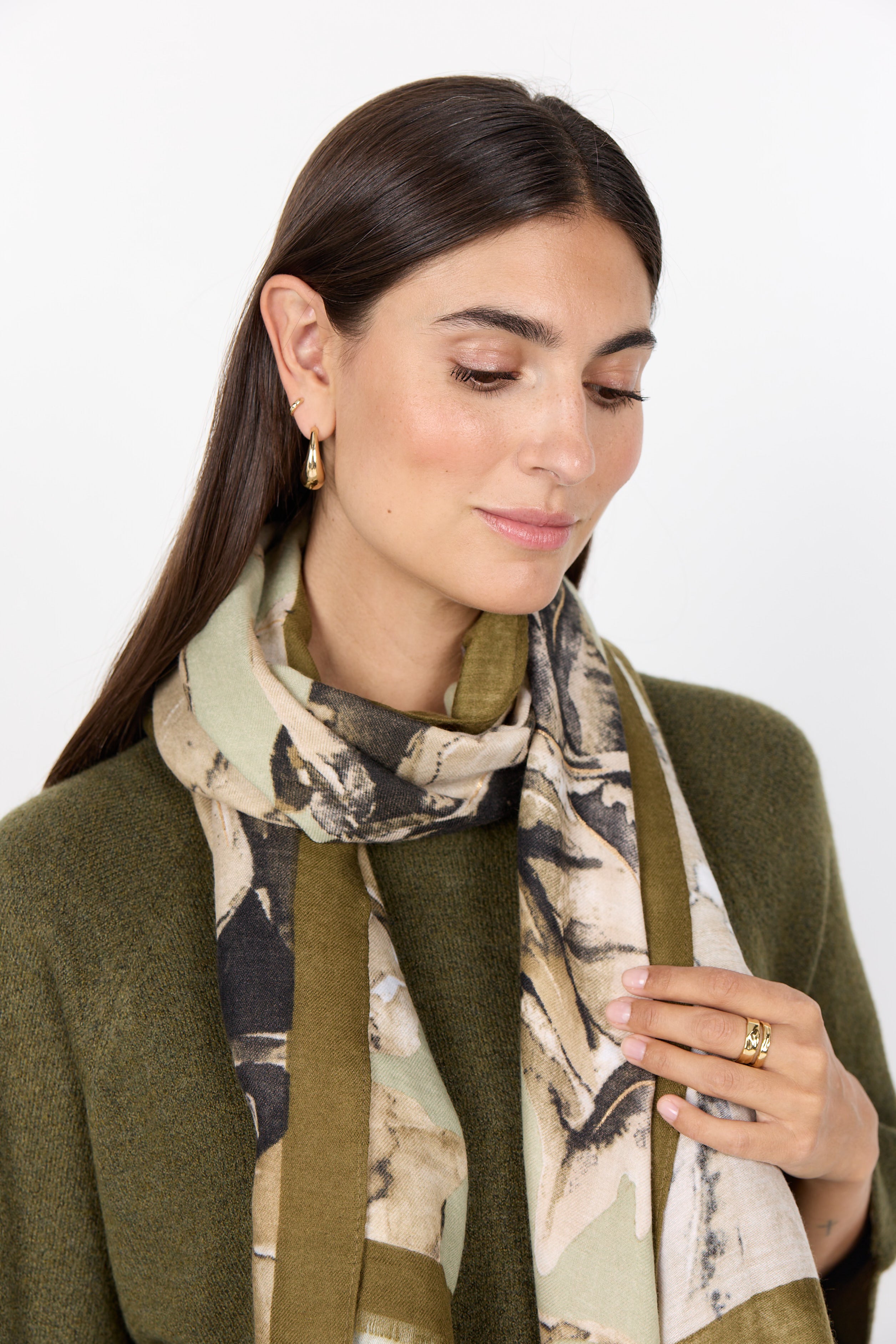 Vamellon Watercolour Print Scarf