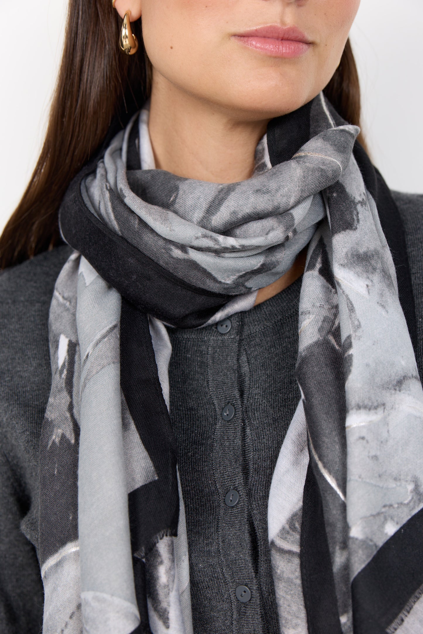 Vamellon Watercolour Print Scarf