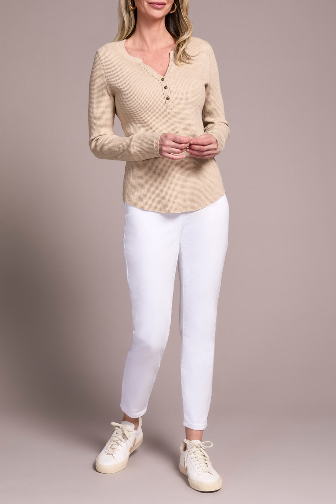 Henley Top with Buttons