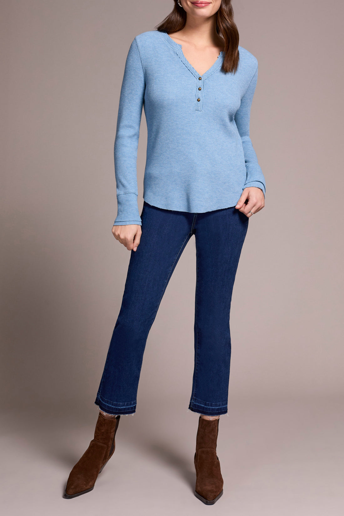 Henley Top with Buttons