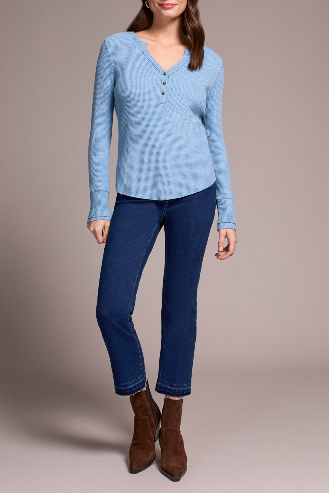 Henley Top with Buttons
