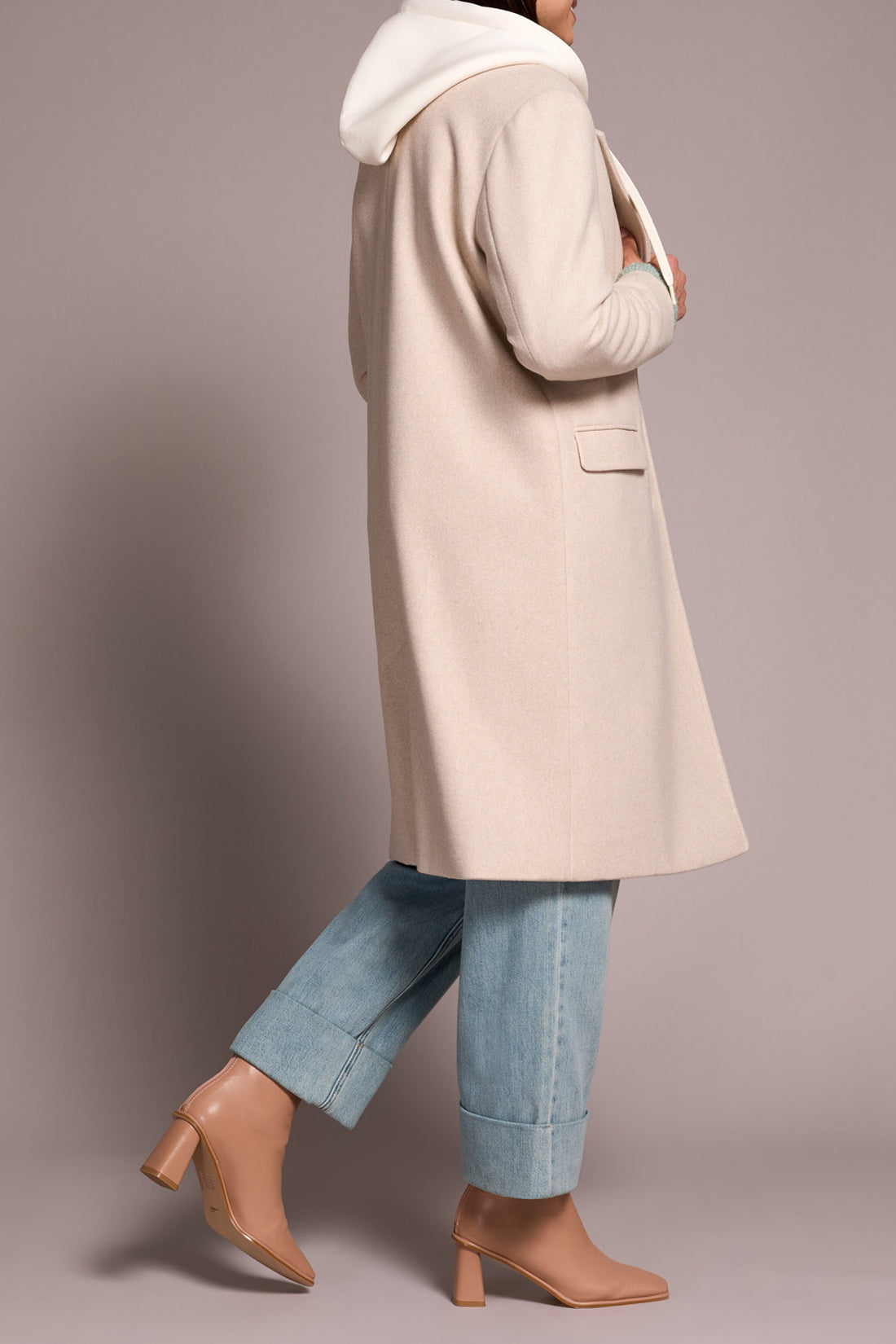 Trench Coat with Fooler Hoodie