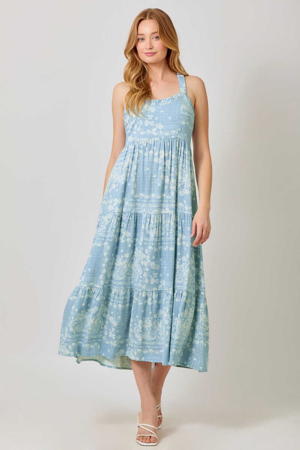 Tiered Midi Dress