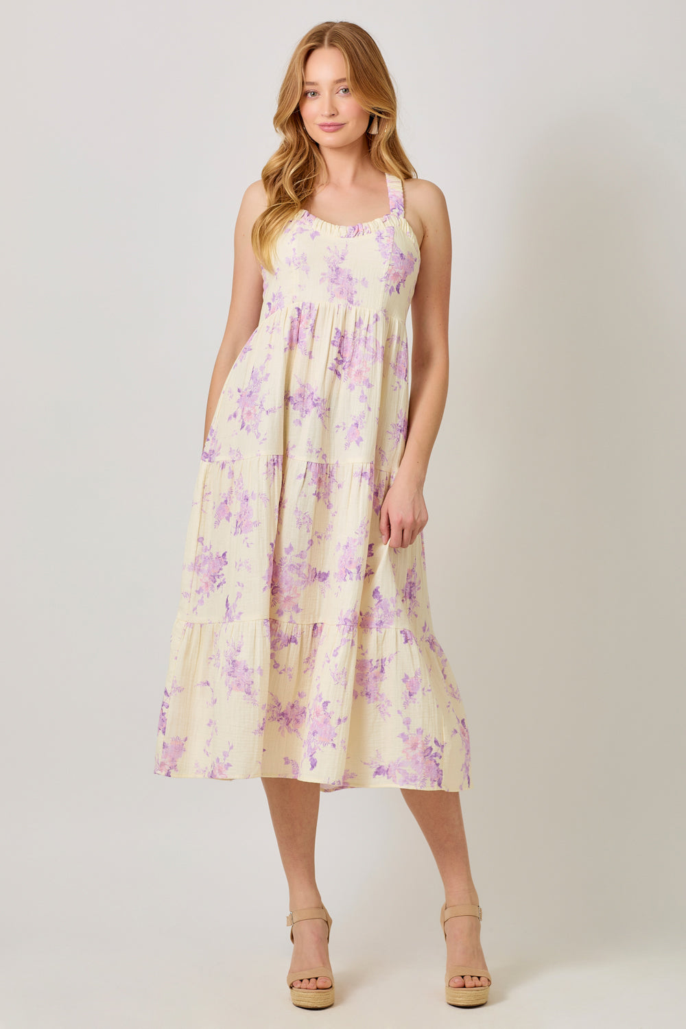 Tiered Midi Dress