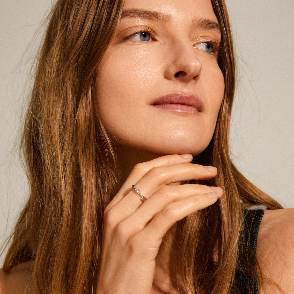 Lulu Recycled Twirl Stack Ring