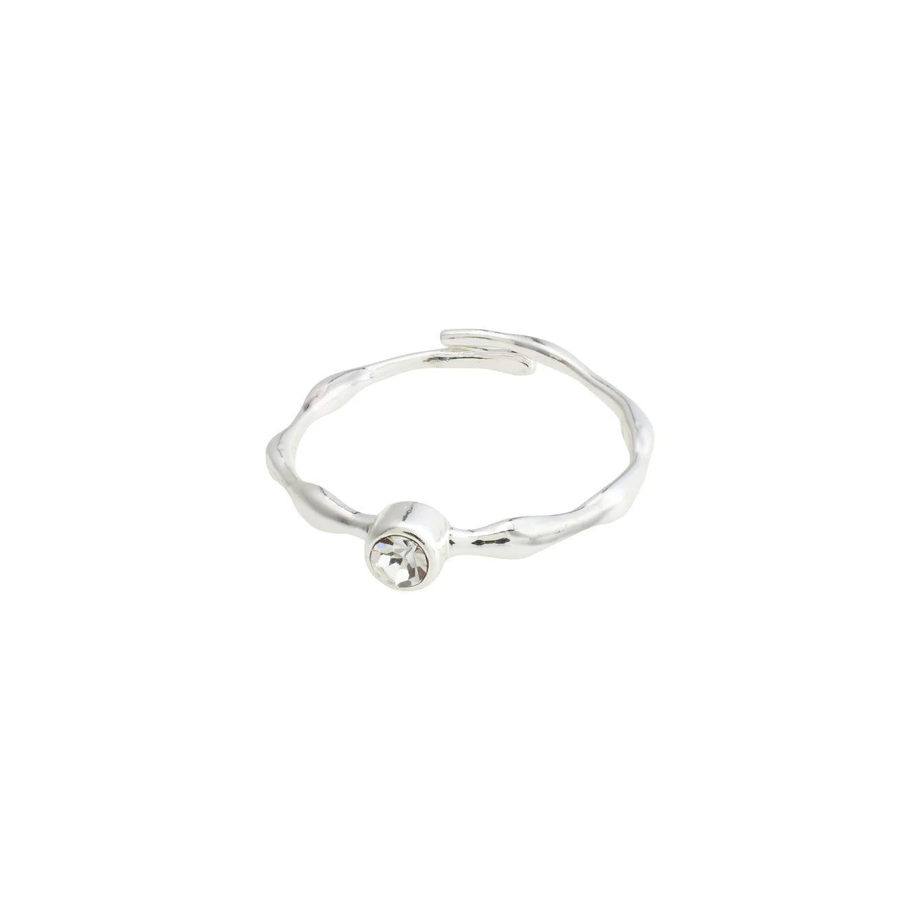 Lulu Recycled Organic Crystal Stack Ring
