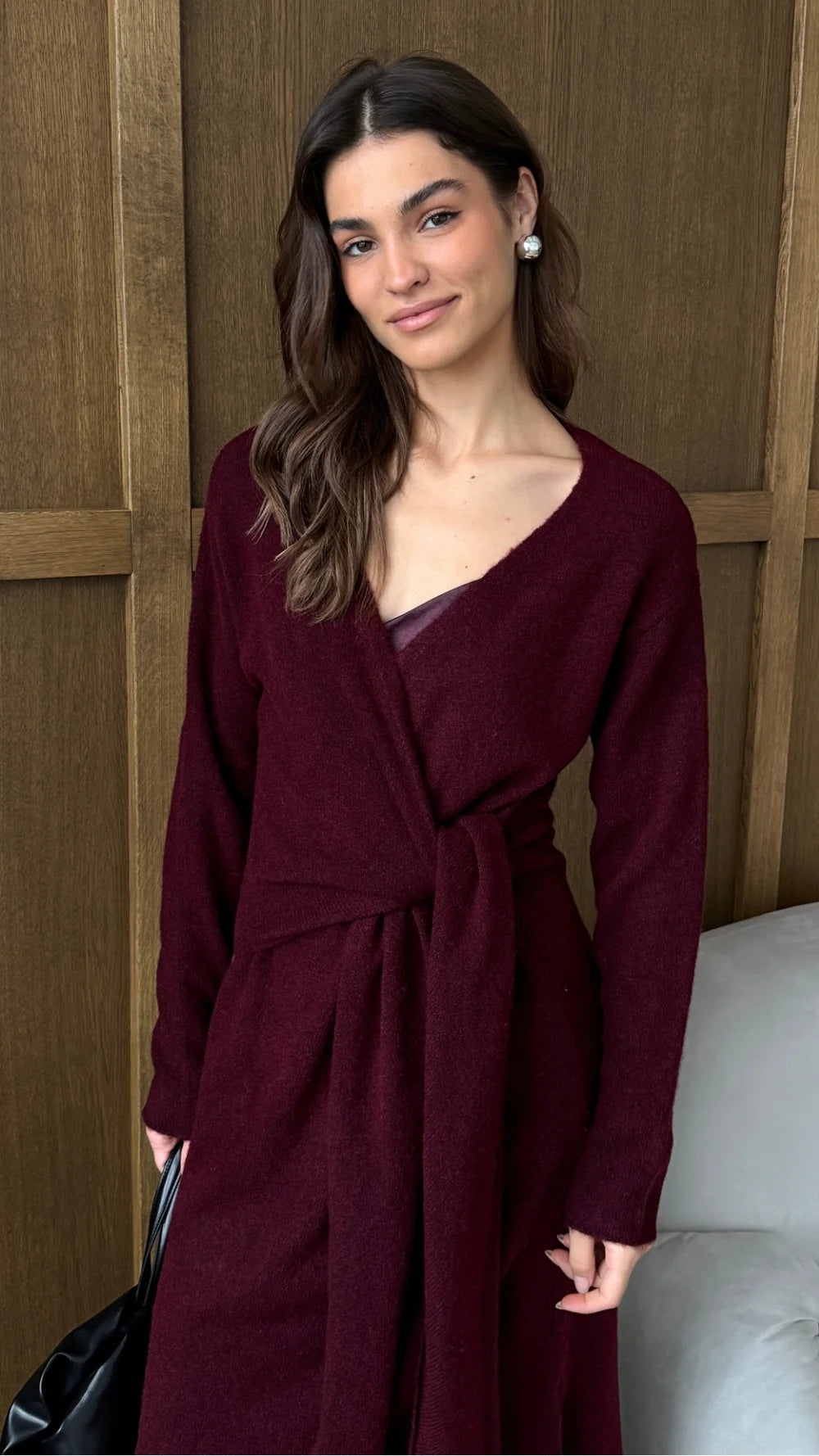Keira Knit Wrap Dress