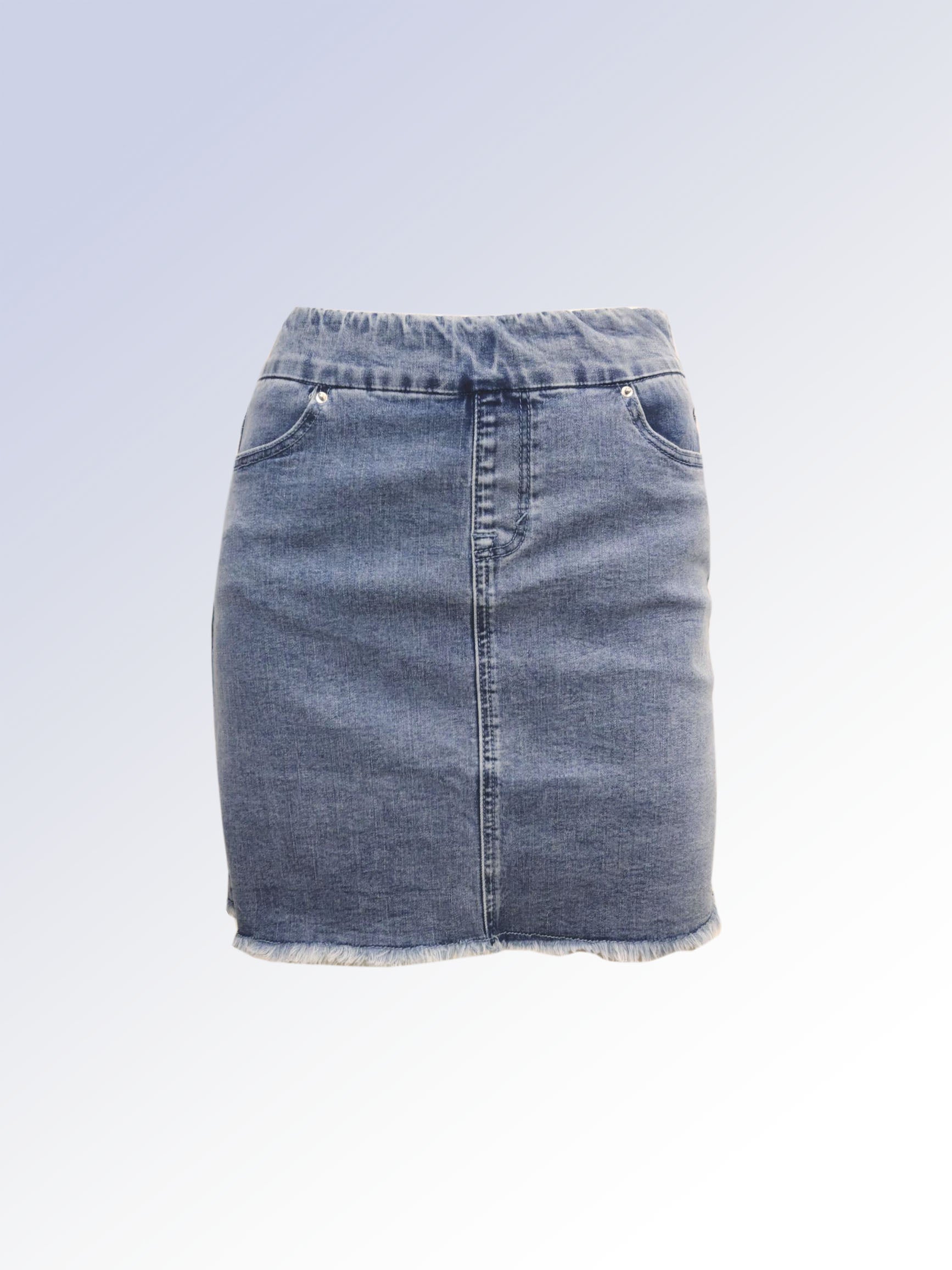 Denim Pull-On Mini Skort