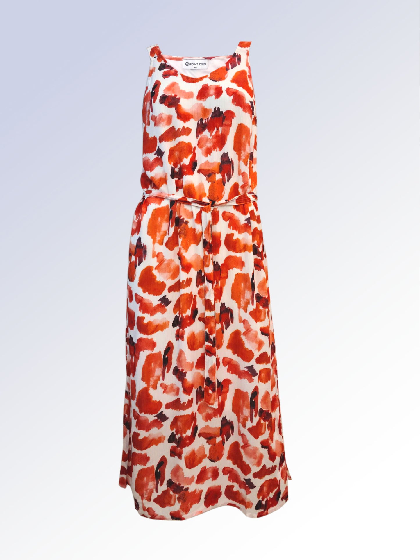 Abstract Print Midi Dress
